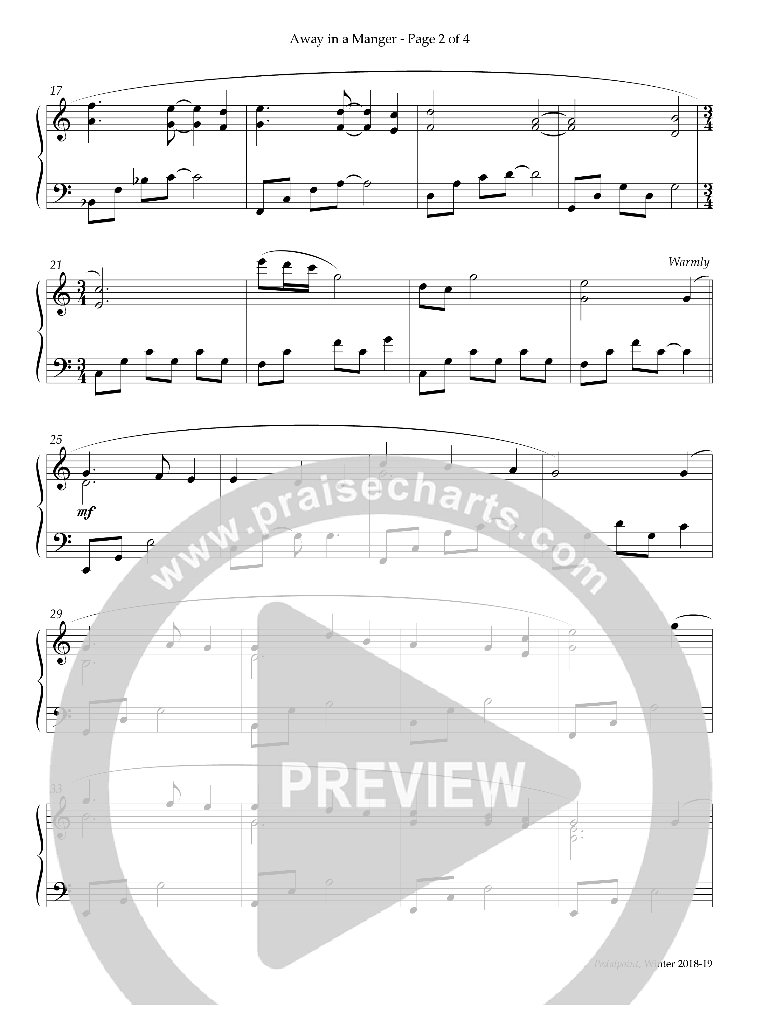 Away In A Manger (Instrumental) Piano Solo (Lifeway Worship / Arr. Richard Kingsmore)