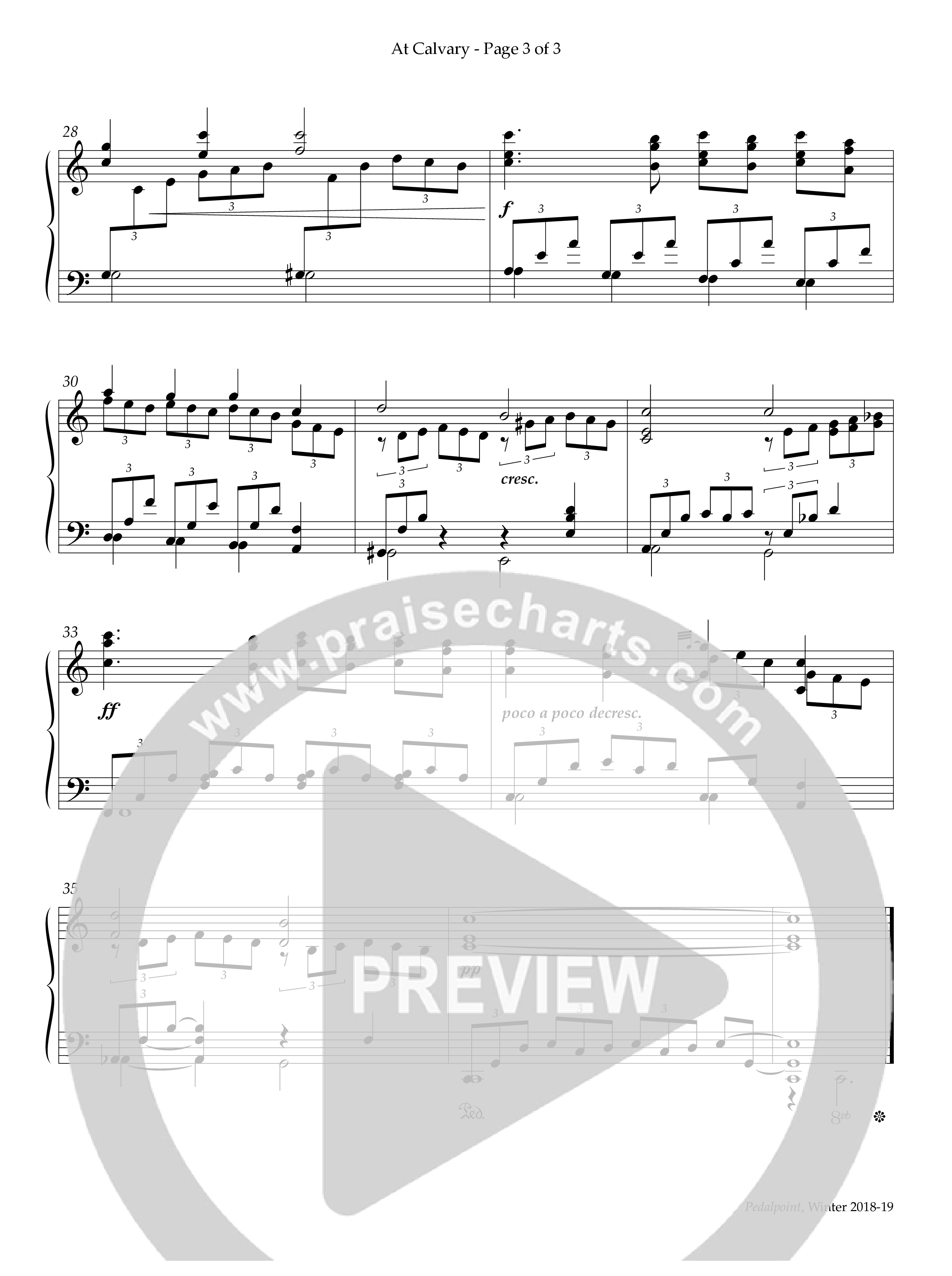 At Calvary (Instrumental) Piano Solo (Lifeway Worship / Arr. Michael Cox)