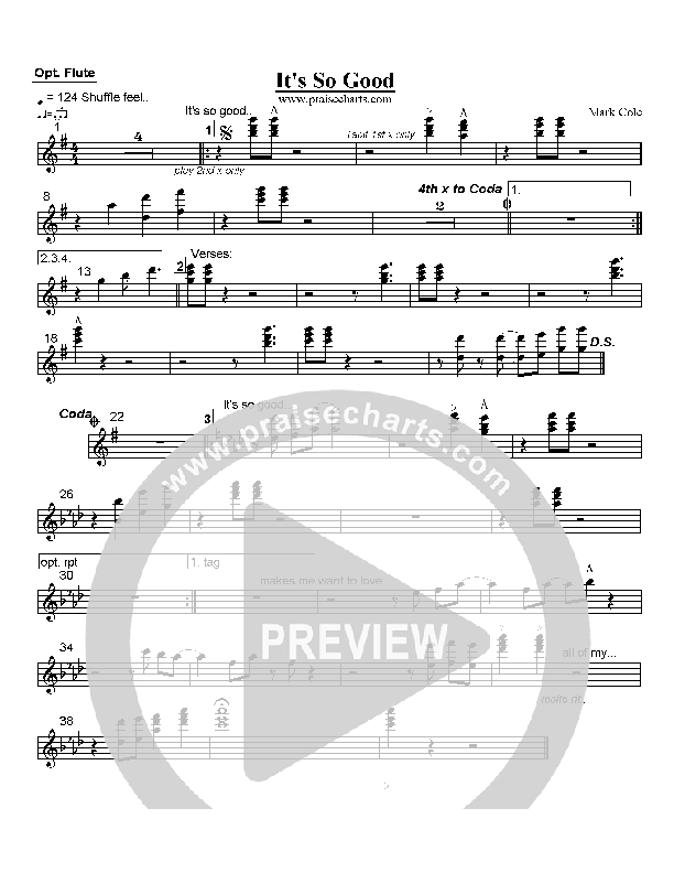 It's So Good Flute (Mark Cole)