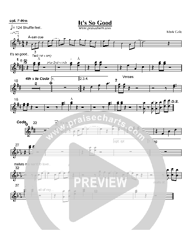 It's So Good French Horn (Mark Cole)