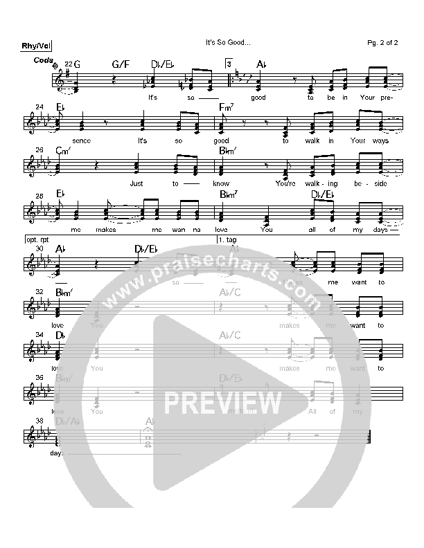 It's So Good Praise Band (Mark Cole)