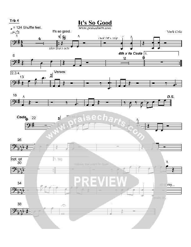 It's So Good Trombone 4 (Mark Cole)