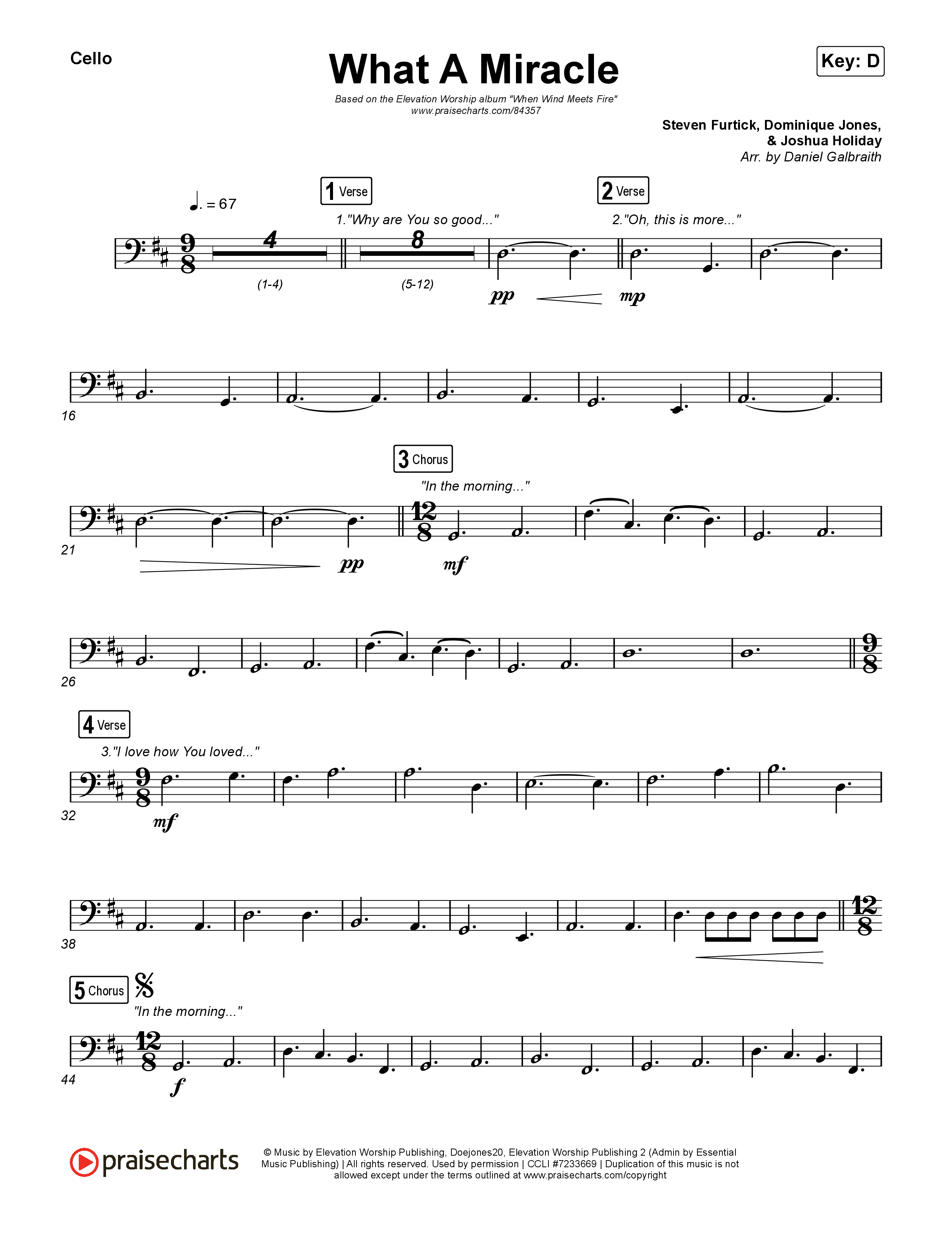 What A Miracle Cello (Elevation Worship / Chris Brown / Leeland Mooring)