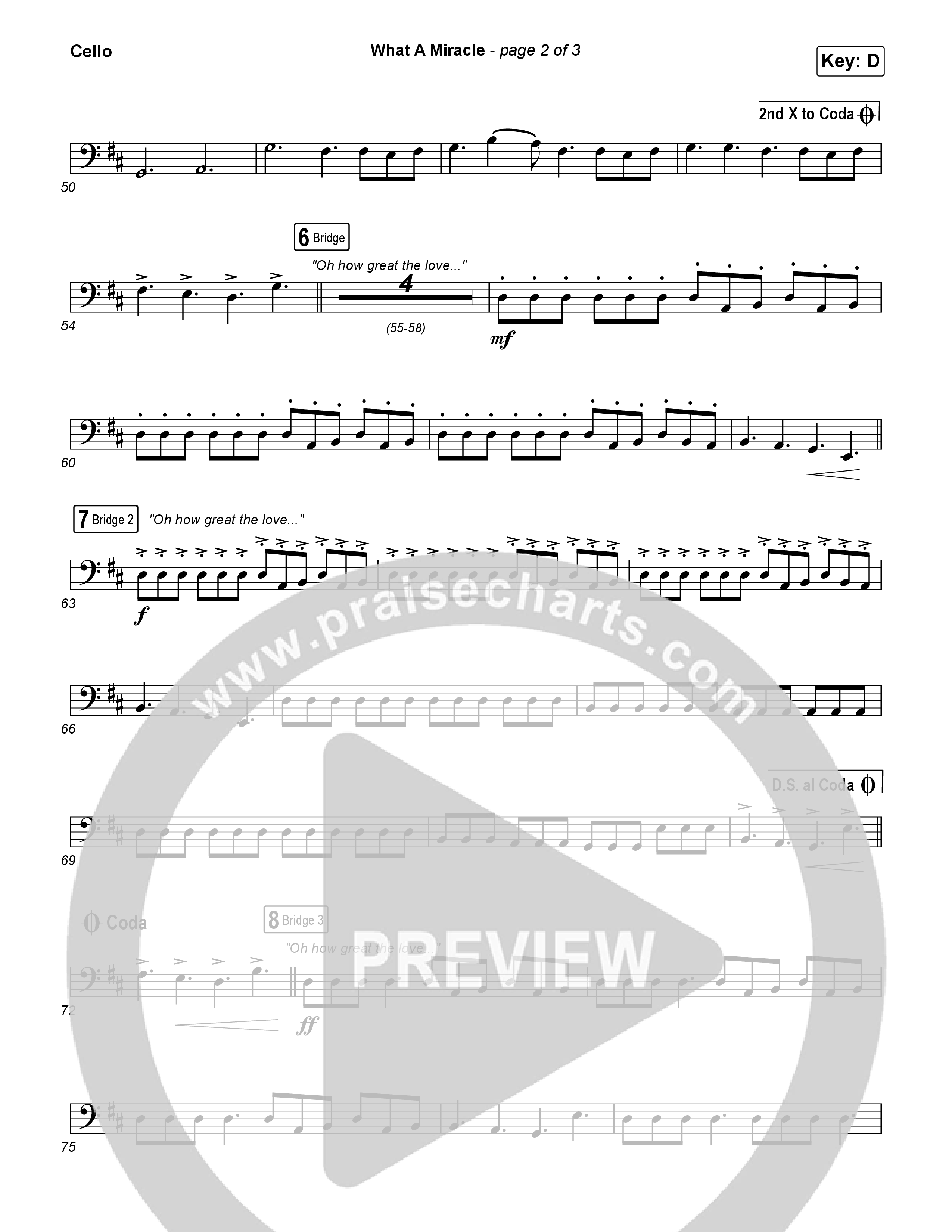 What A Miracle Cello (Elevation Worship / Chris Brown / Leeland Mooring)