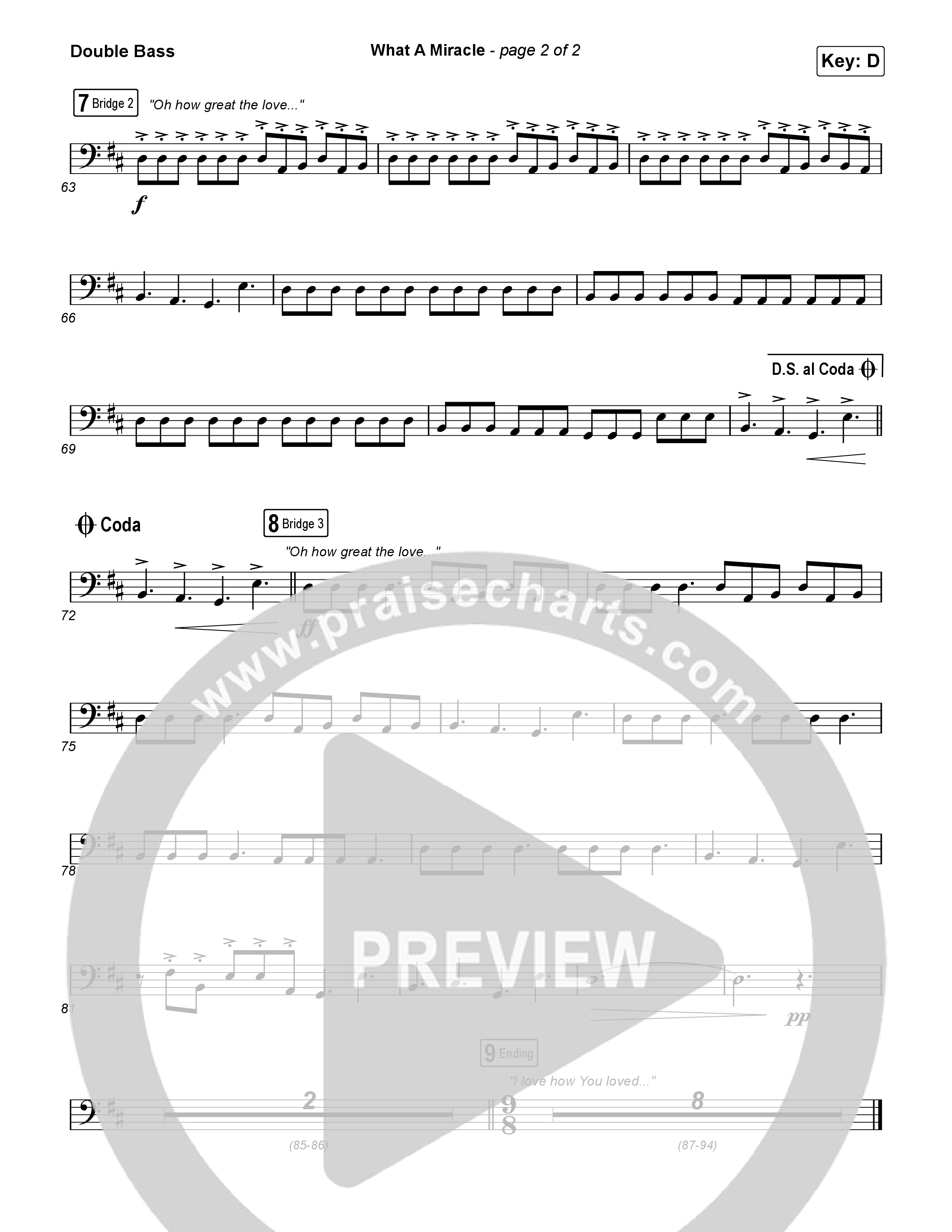 What A Miracle String Bass (Elevation Worship / Chris Brown / Leeland Mooring)