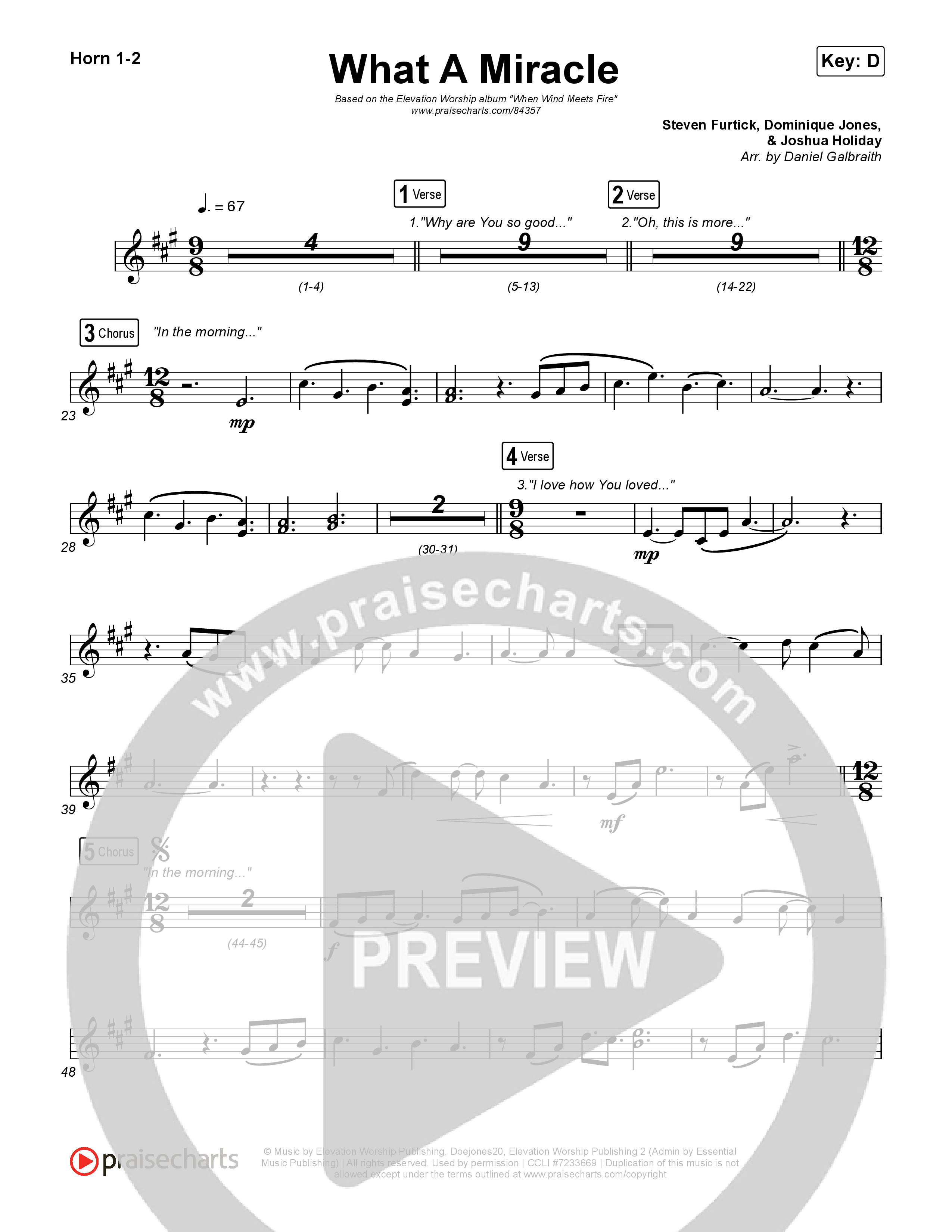 What A Miracle Brass Pack (Elevation Worship / Chris Brown / Leeland Mooring)