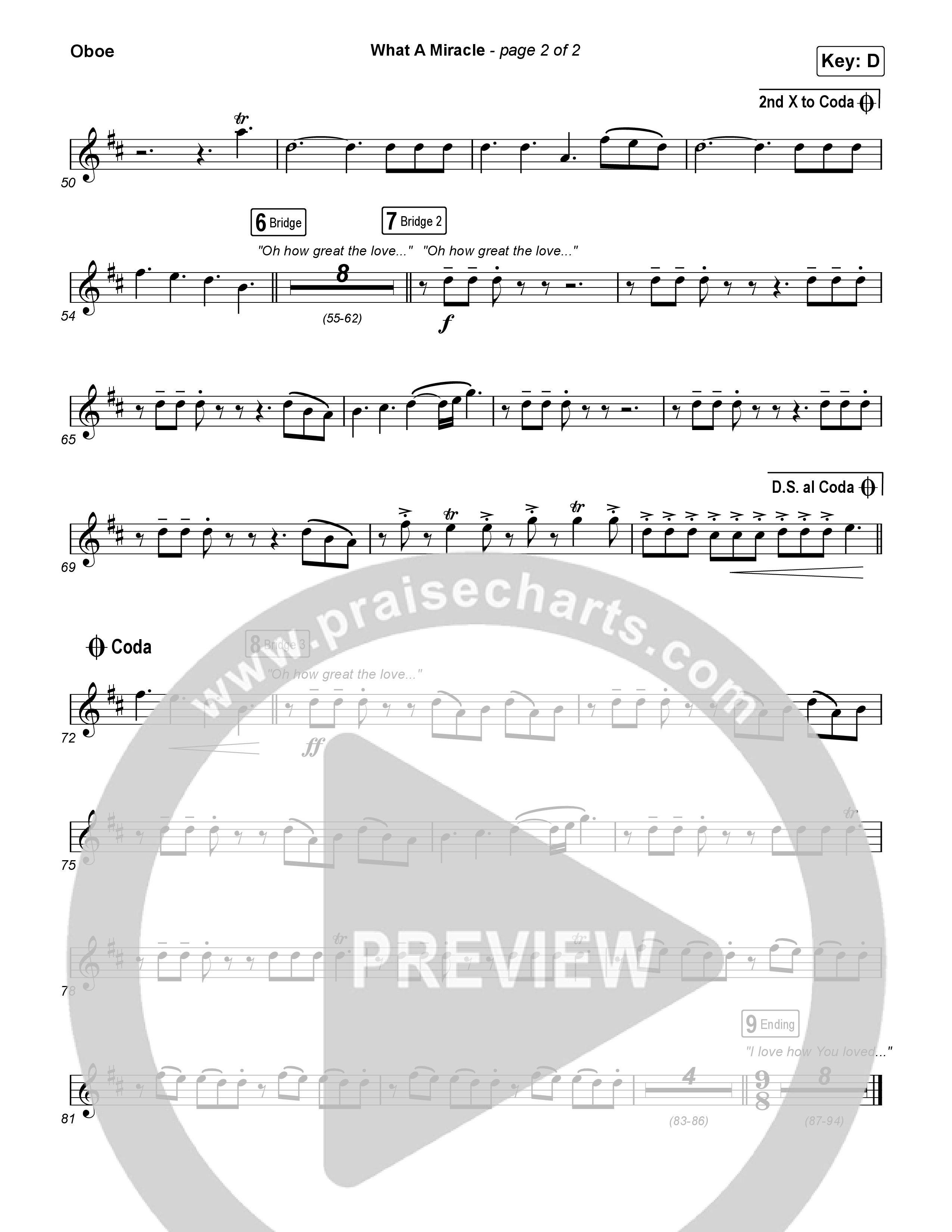 What A Miracle Oboe (Elevation Worship / Chris Brown / Leeland Mooring)