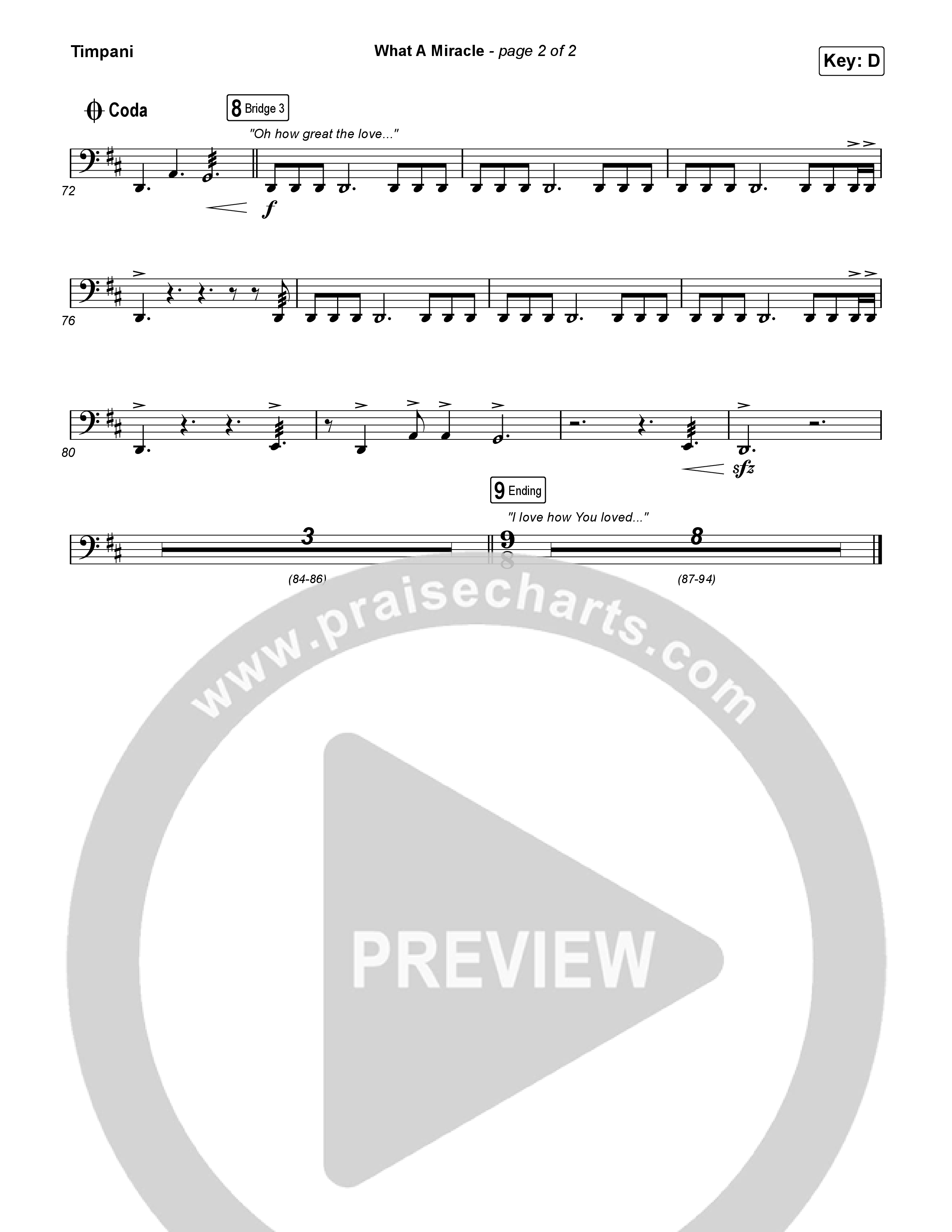 What A Miracle Timpani (Elevation Worship / Chris Brown / Leeland Mooring)