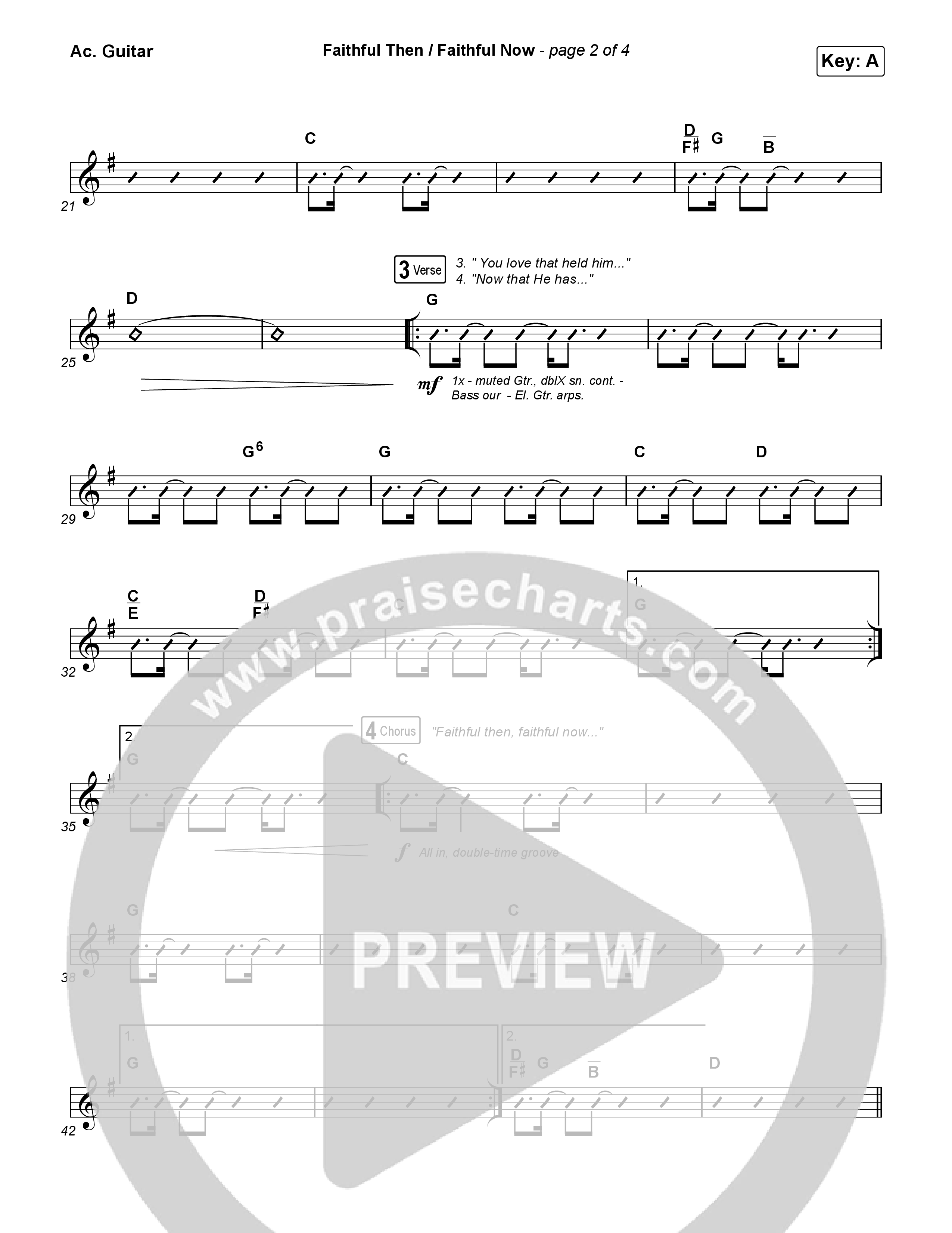 Faithful Then / Faithful Now Acoustic Guitar (Elevation Worship / Chris Brown)