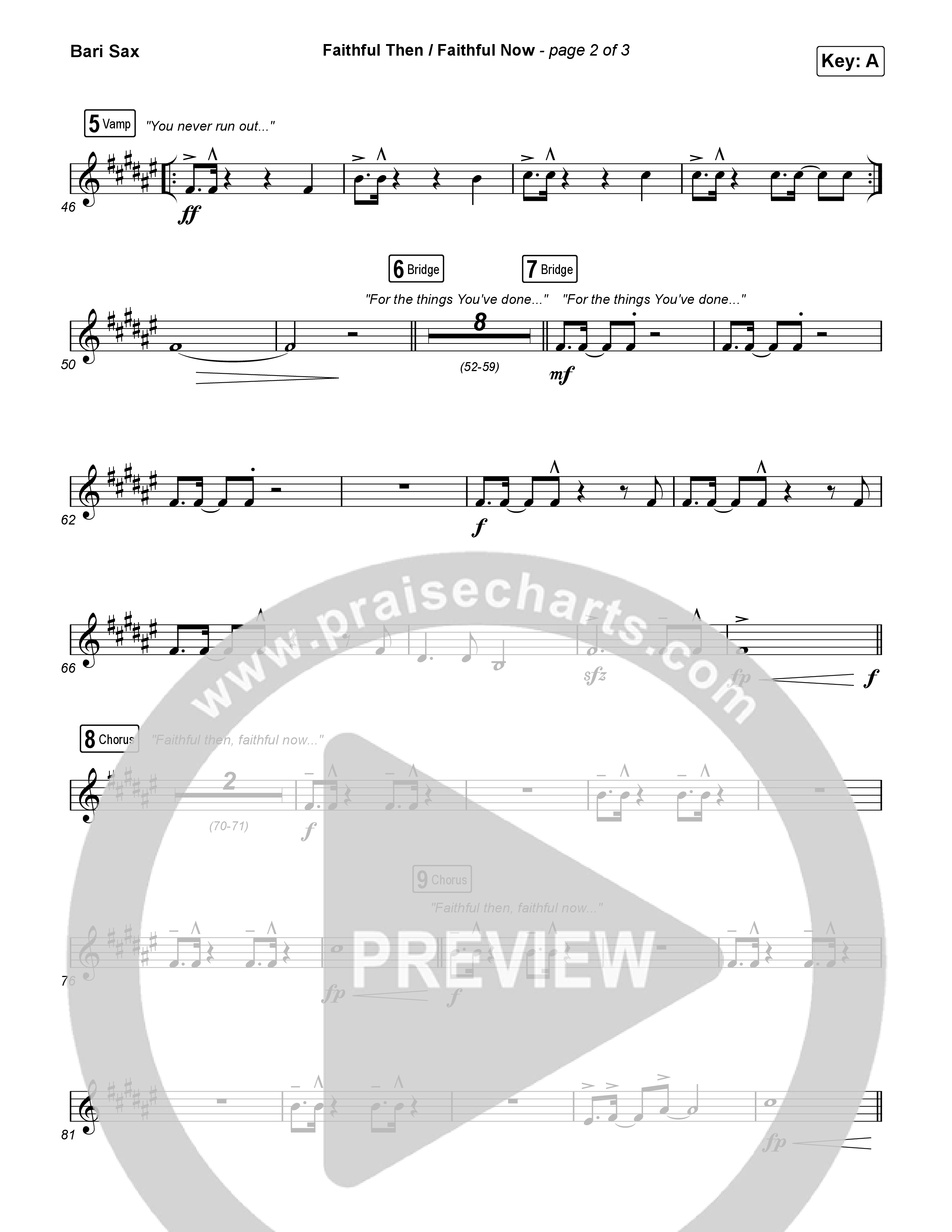 Faithful Then / Faithful Now Bari Sax (Elevation Worship / Chris Brown)