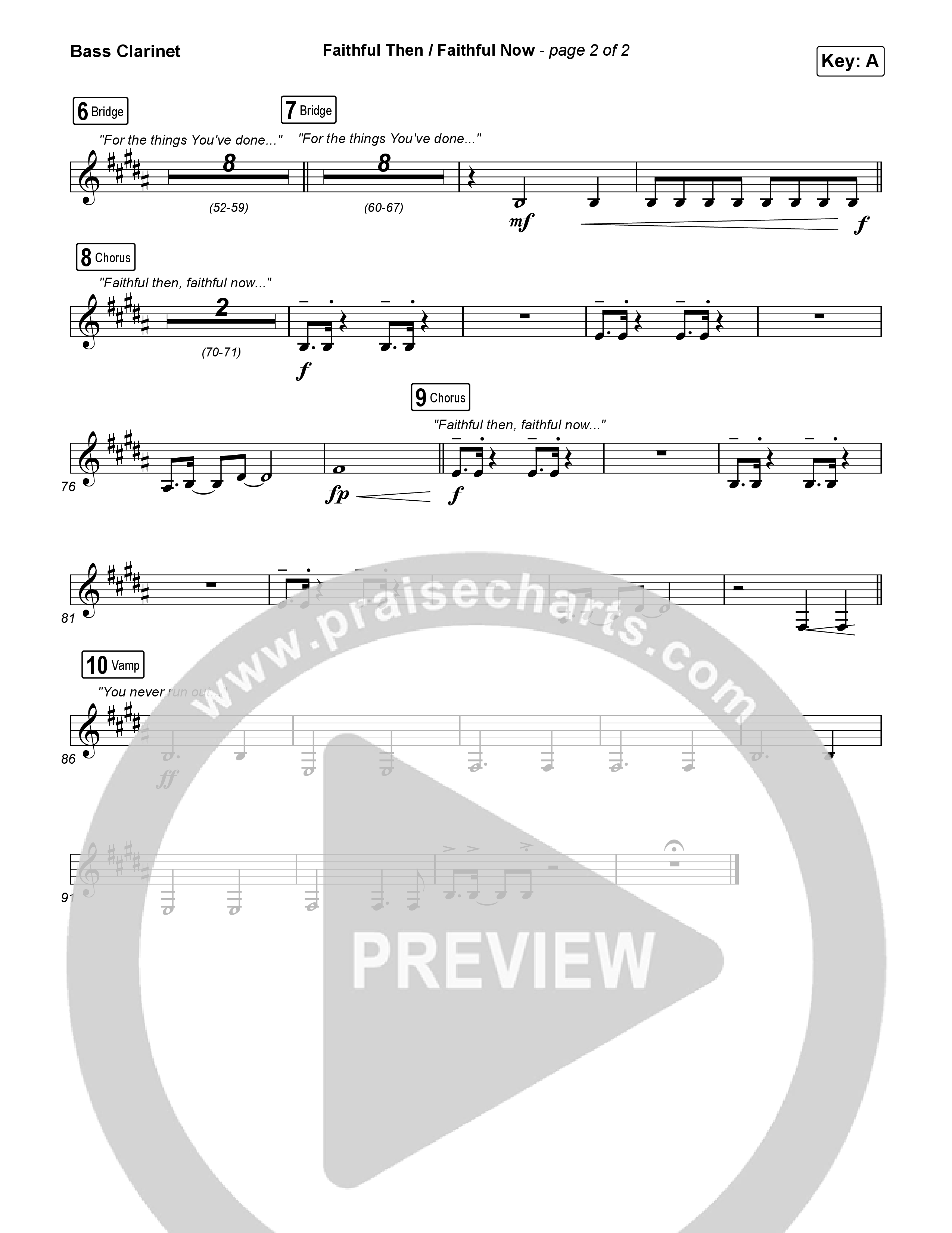 Faithful Then / Faithful Now Bass Clarinet (Elevation Worship / Chris Brown)