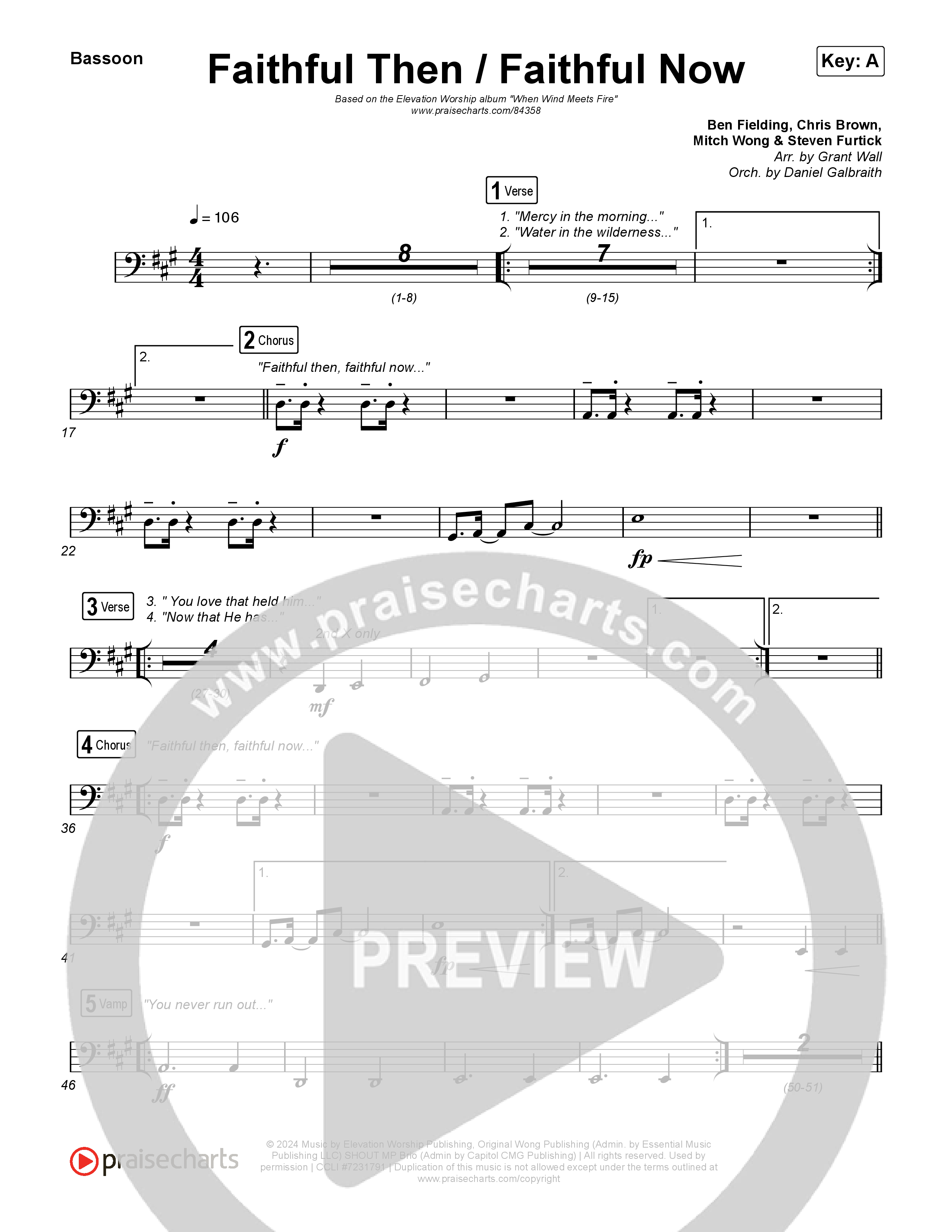 Faithful Then / Faithful Now Bassoon (Elevation Worship / Chris Brown)