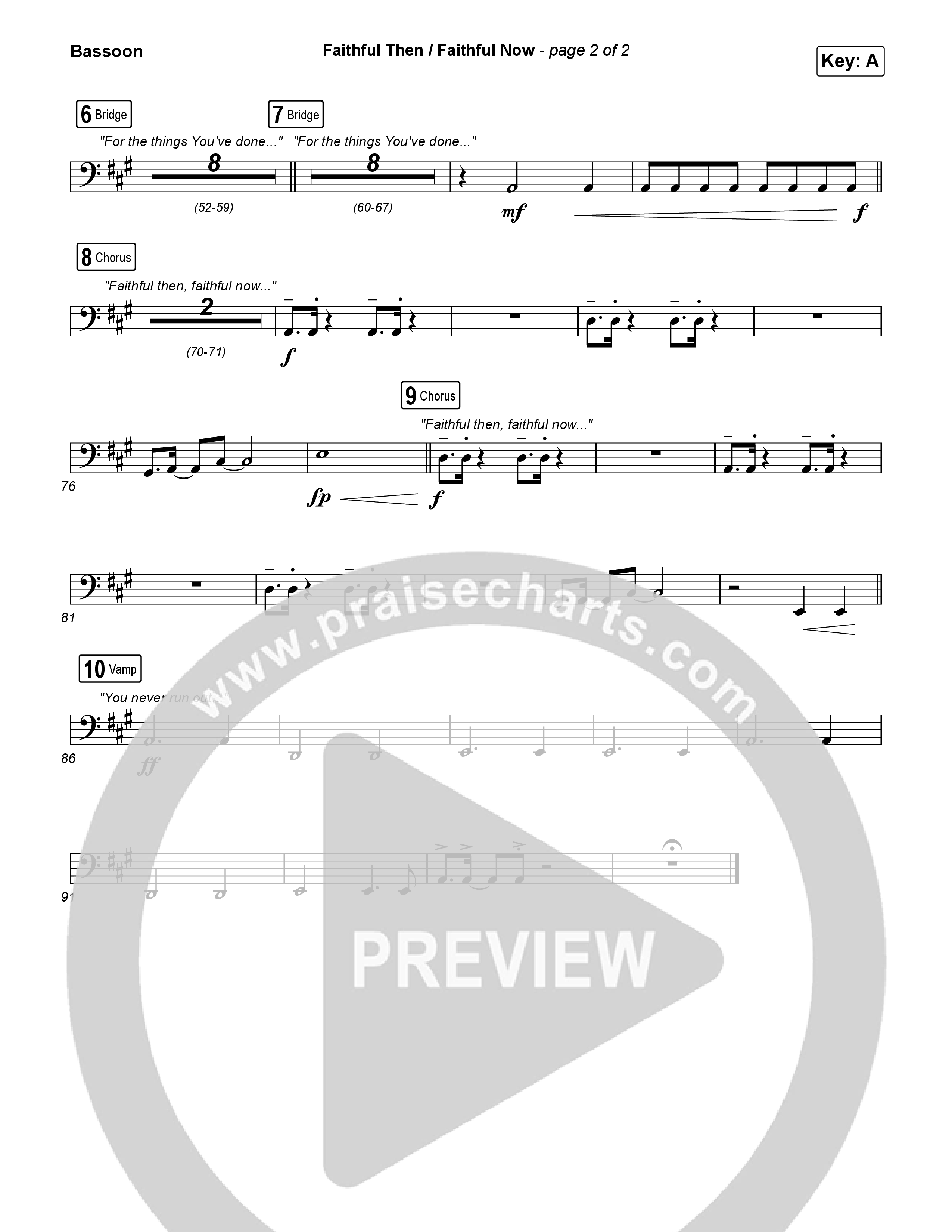 Faithful Then / Faithful Now Bassoon (Elevation Worship / Chris Brown)