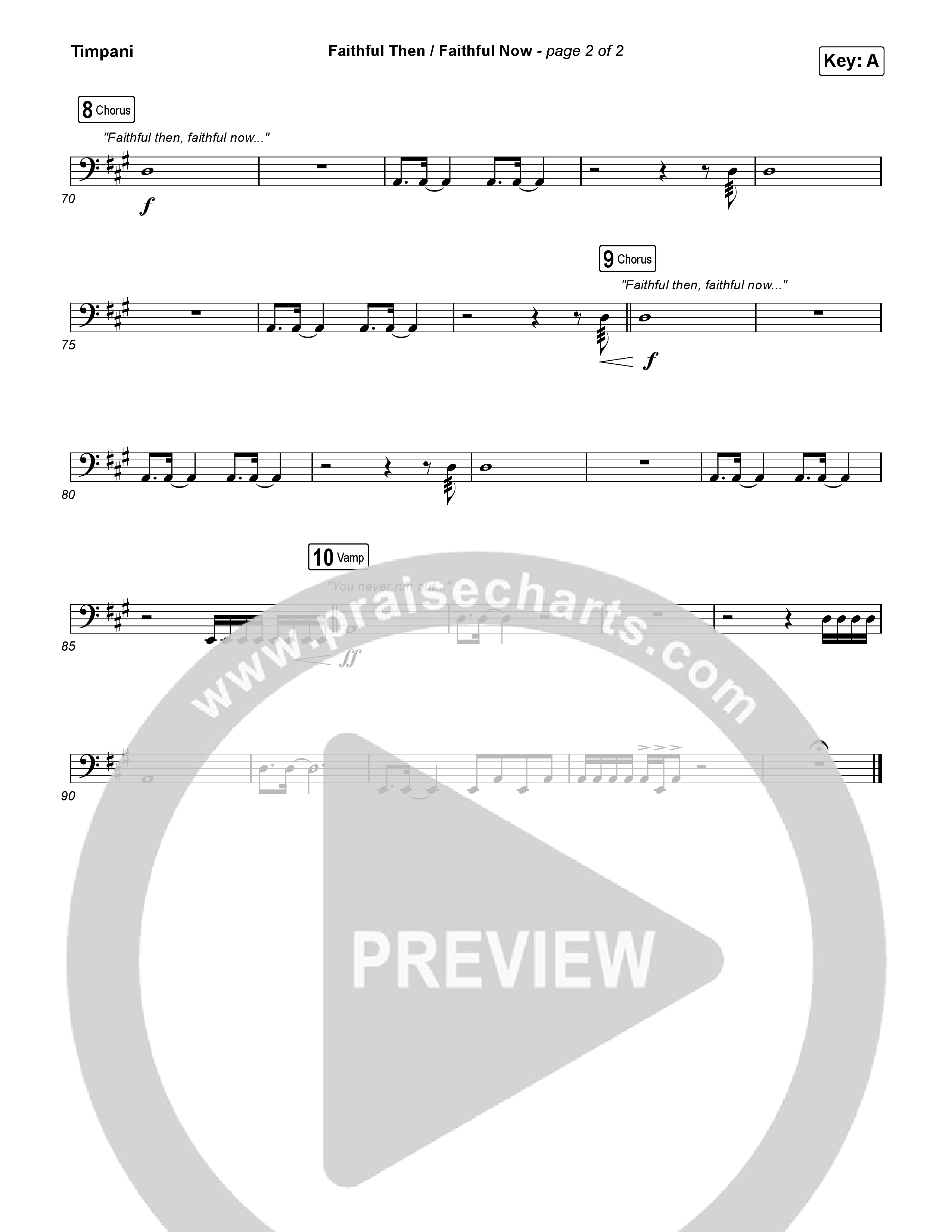 Faithful Then / Faithful Now Timpani (Elevation Worship / Chris Brown)