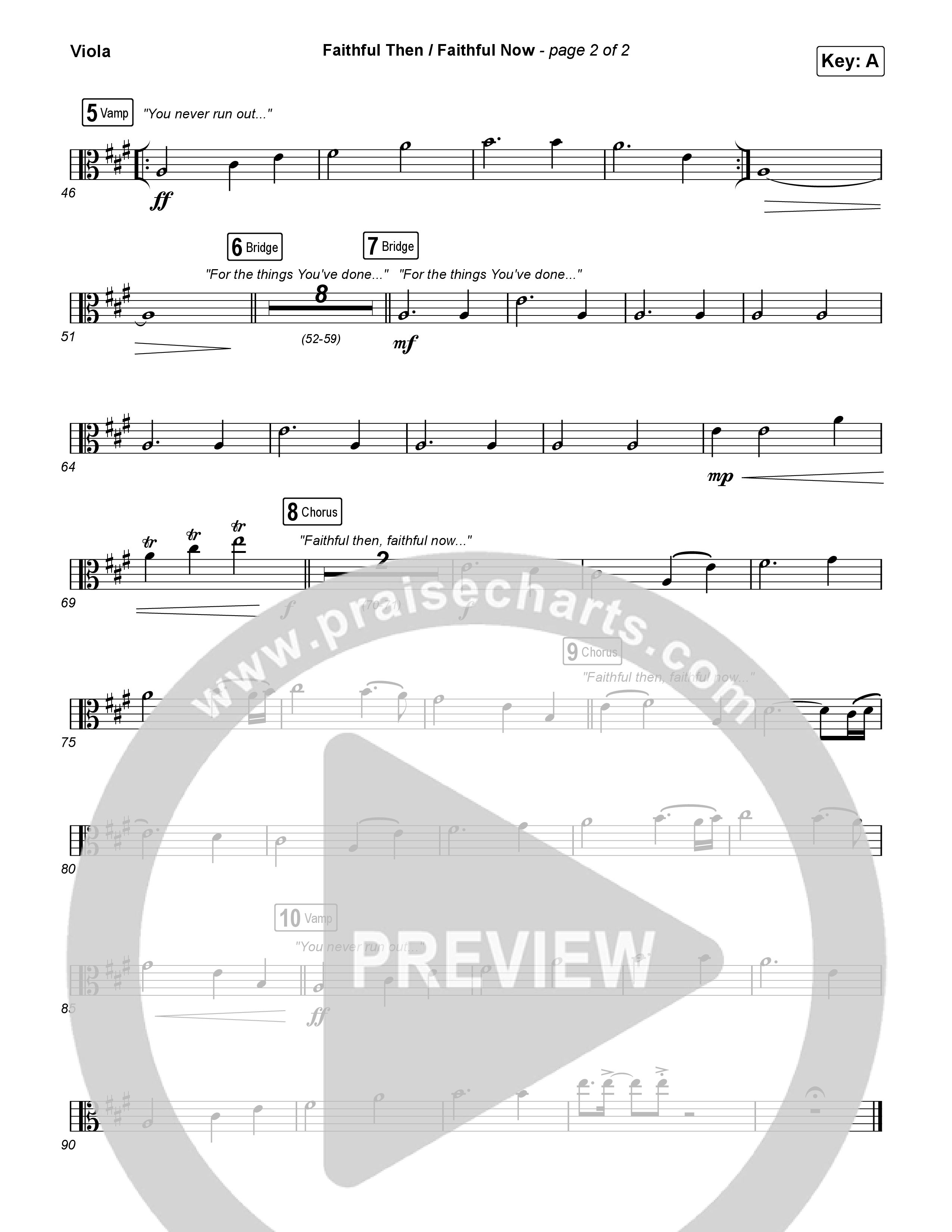 Faithful Then / Faithful Now Viola (Elevation Worship / Chris Brown)