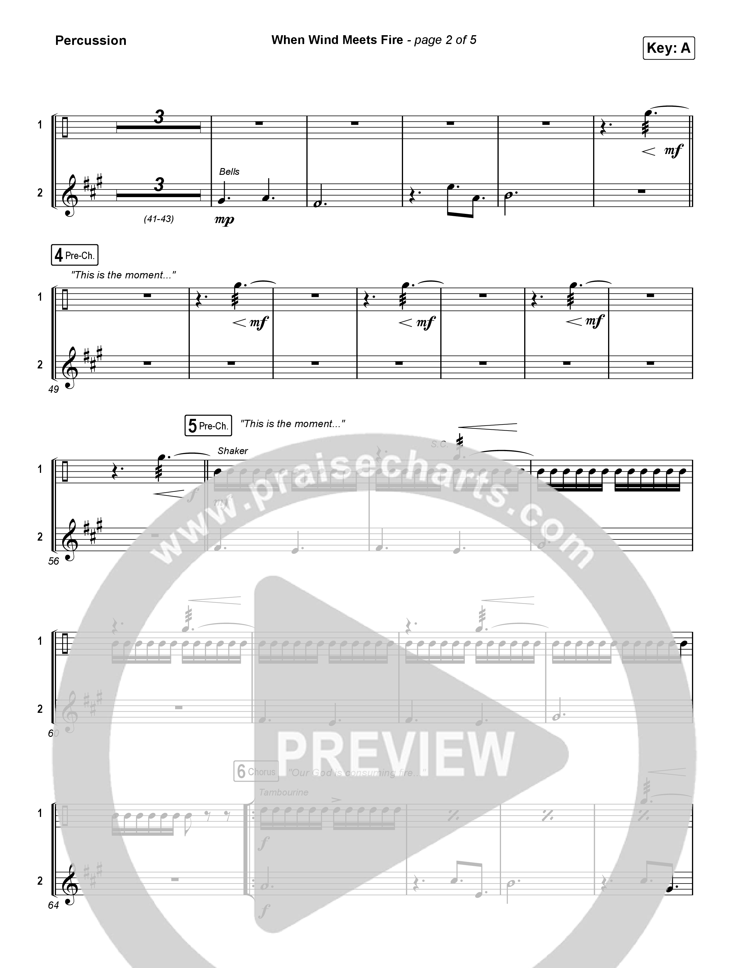 When Wind Meets Fire Percussion (Elevation Worship / Chris Brown / Tiffany Hudson)