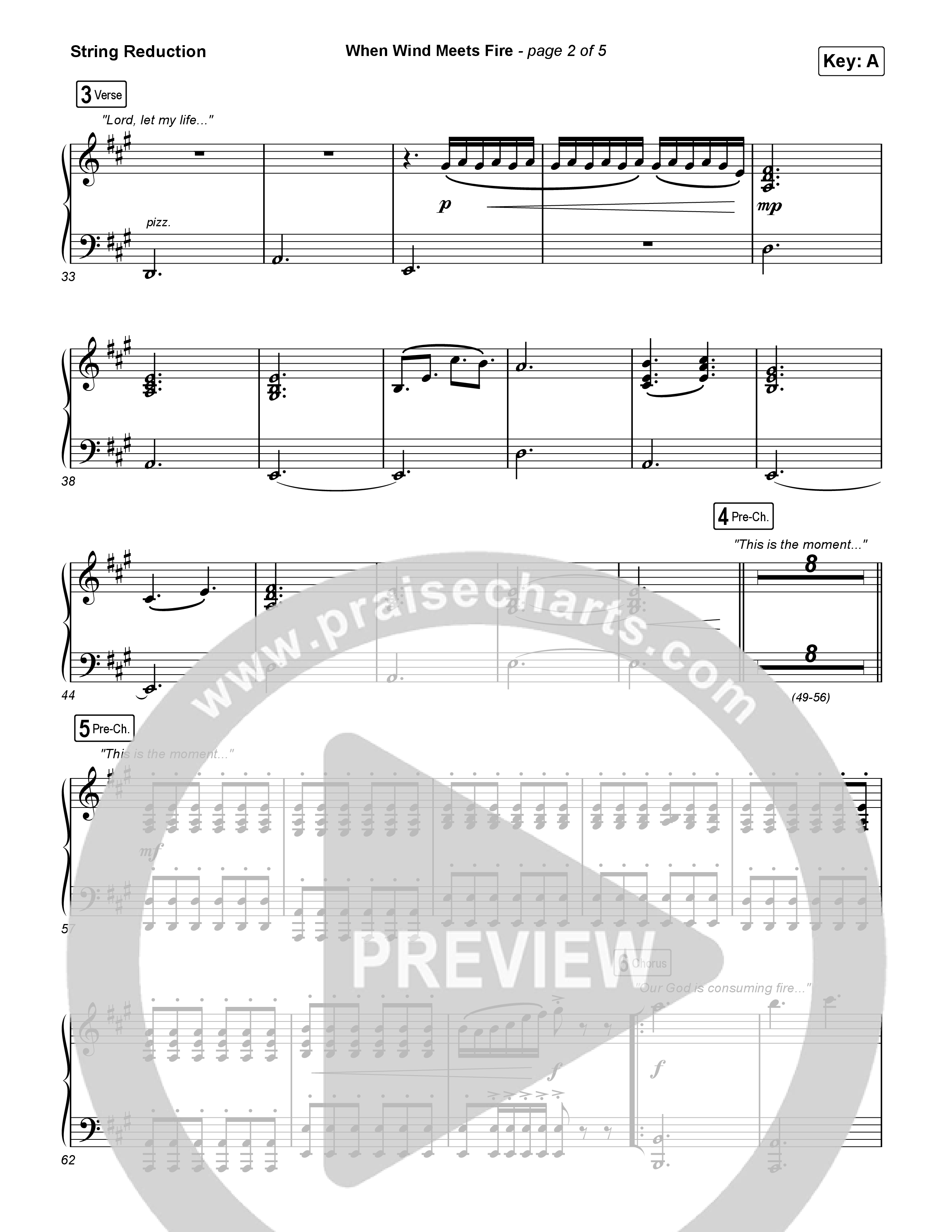 When Wind Meets Fire String Reduction (Elevation Worship / Chris Brown / Tiffany Hudson)