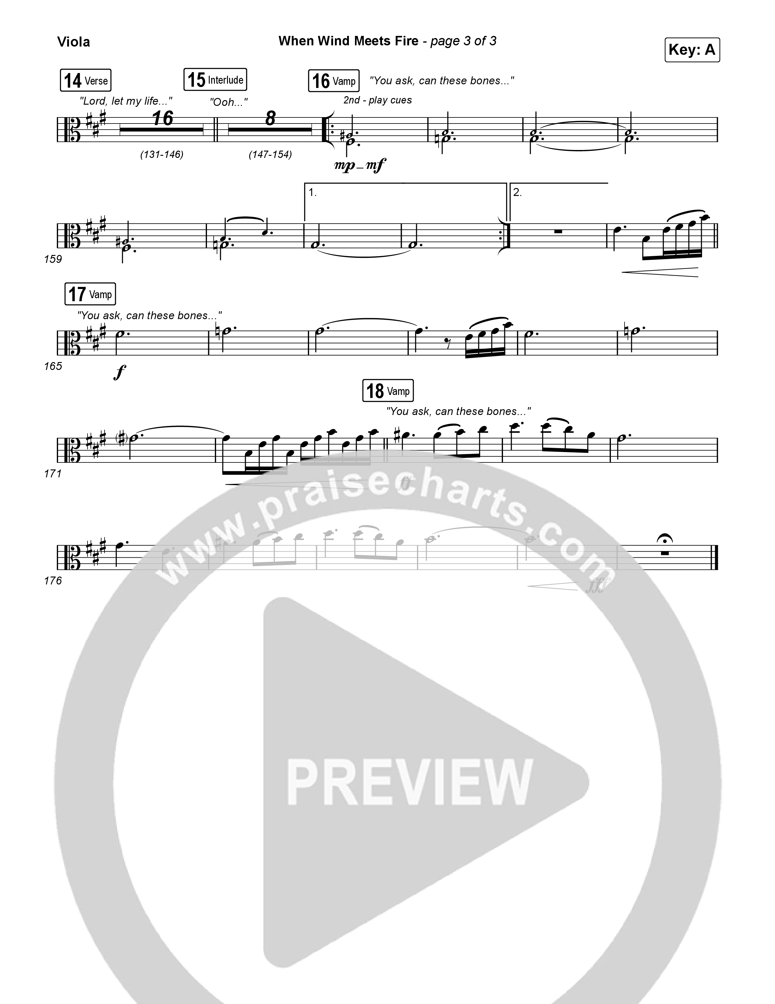 When Wind Meets Fire Viola (Elevation Worship / Chris Brown / Tiffany Hudson)