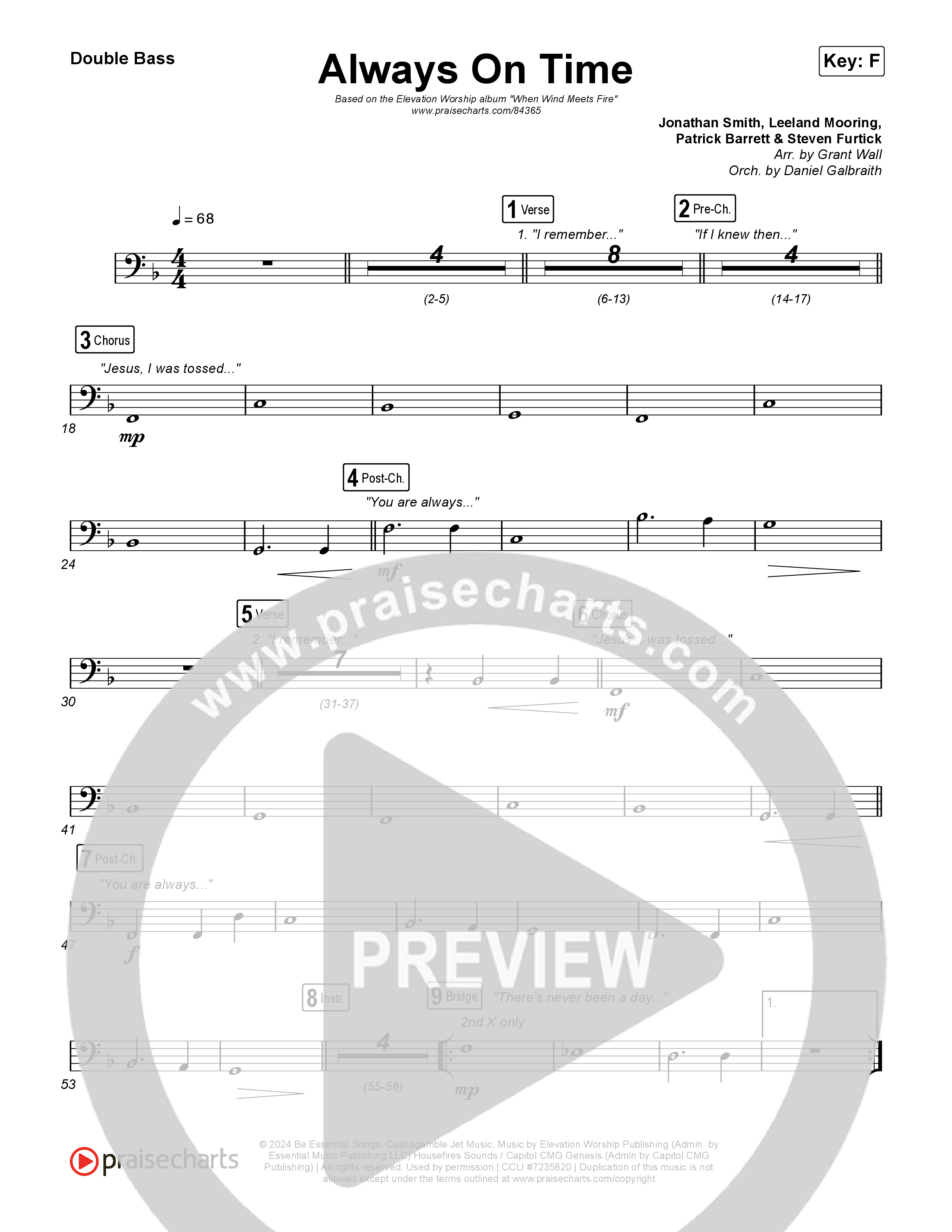 Always On Time String Bass (Elevation Worship / Bella Cordero)