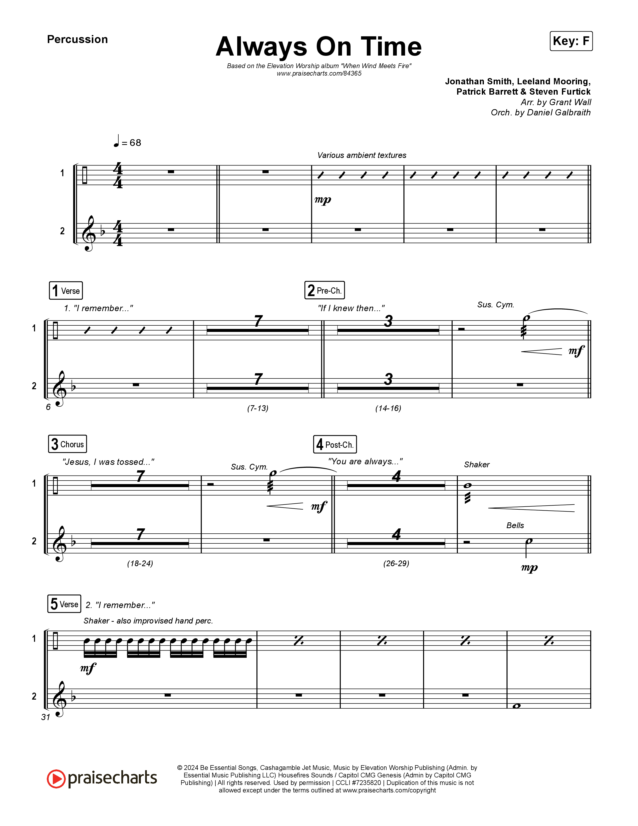 Always On Time Percussion (Elevation Worship / Bella Cordero)