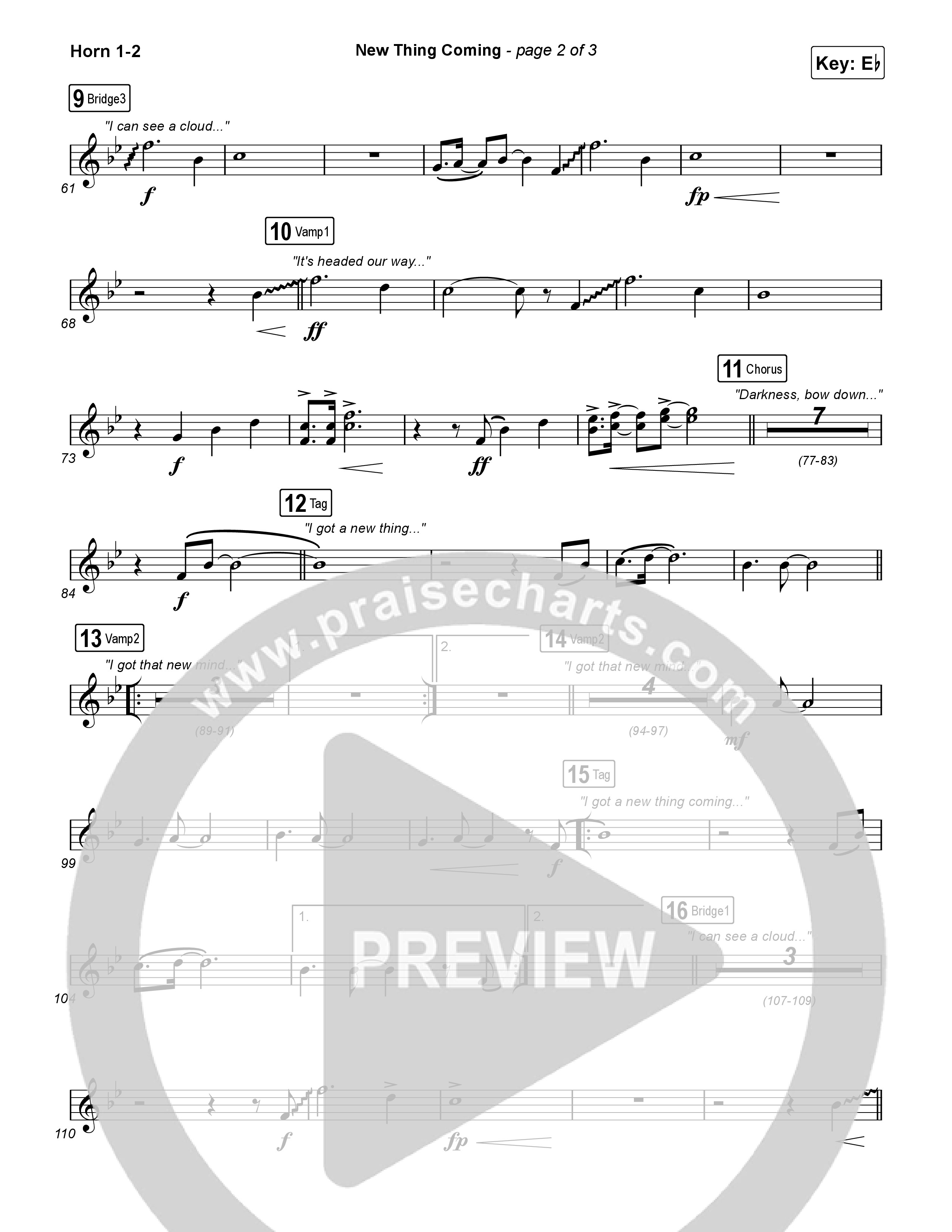 New Thing Coming Brass Pack (Elevation Worship / Steven Furtick / Tiffany Hudson)