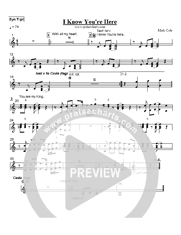 I Know You're Here Synth (Mark Cole)