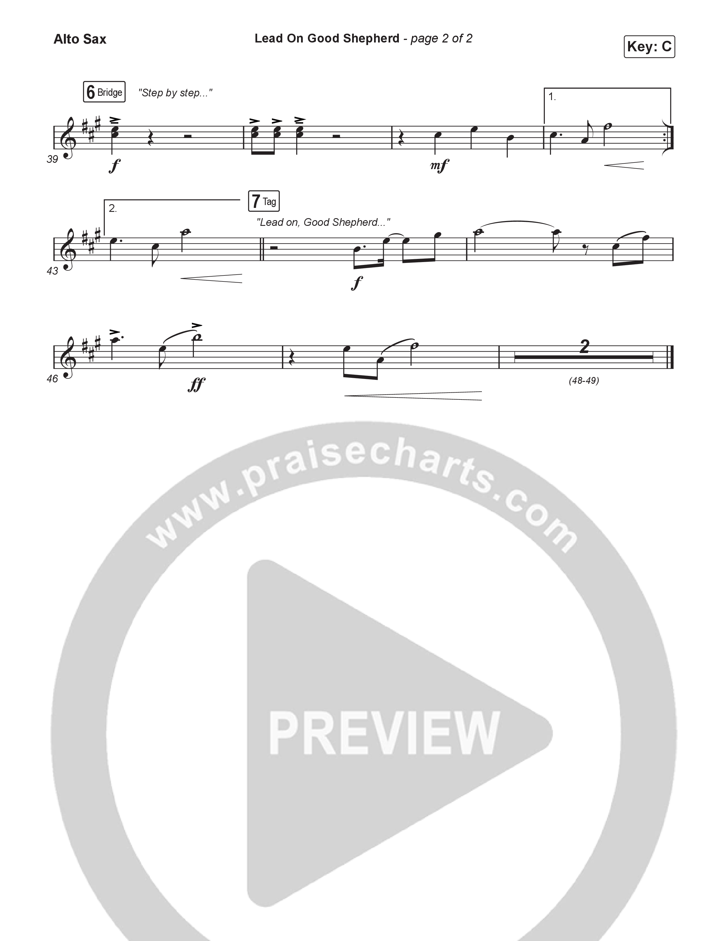 Lead On Good Shepherd (Sing It Now) Sax Pack (Patrick Mayberry / Crowder / Arr. Luke Gambill)