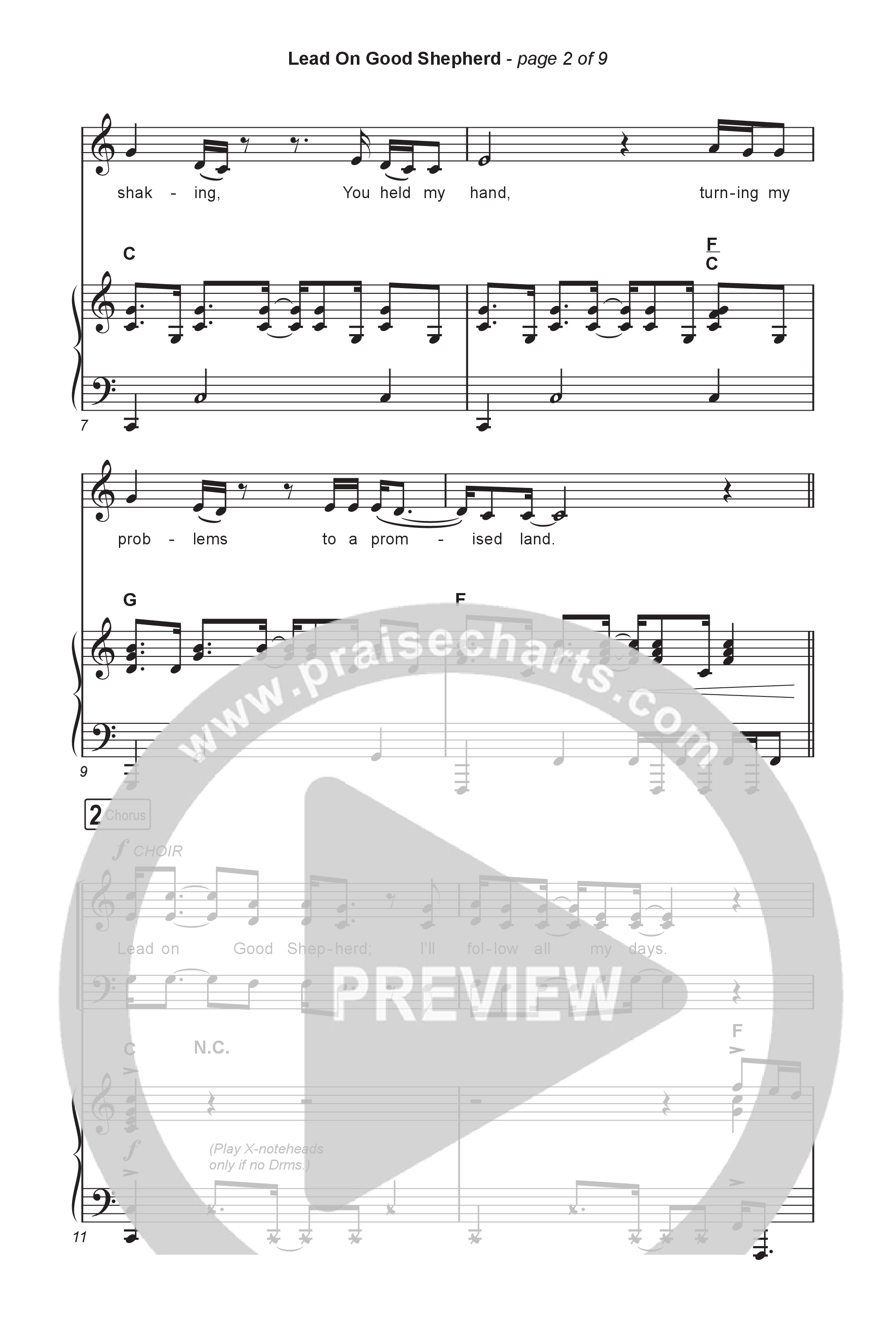 Lead On Good Shepherd (Worship Choir/SAB) Octavo (SAB & Pno) (Patrick Mayberry / Crowder / Arr. Luke Gambill)