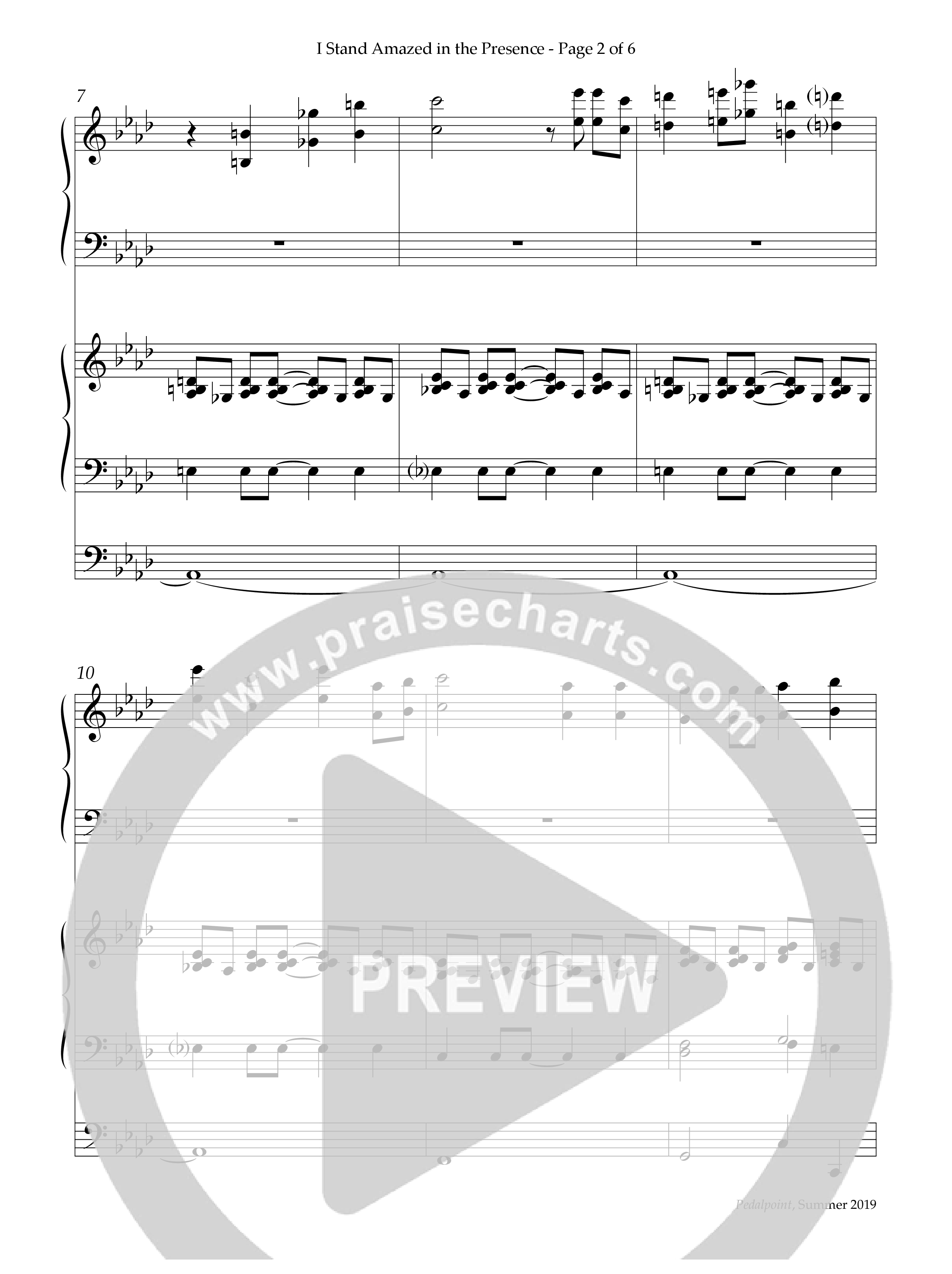 I Stand Amazed In The Presence (My Savior's Love) (Instrumental) Piano-Organ (Lifeway Worship / Arr. Gail Scott)