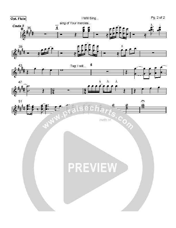 I Will Sing Flute (Mark Cole)