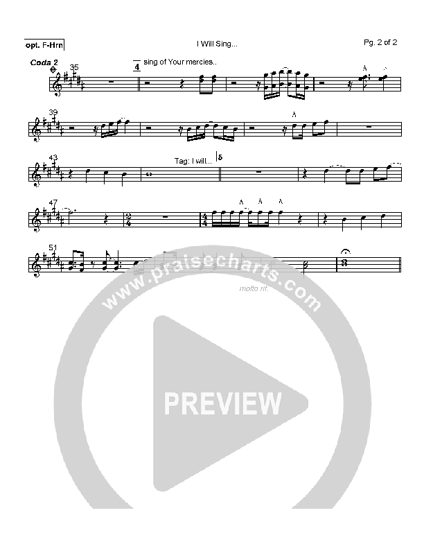 I Will Sing French Horn (Mark Cole)