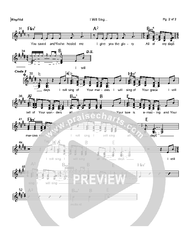 I Will Sing Praise Band (Mark Cole)