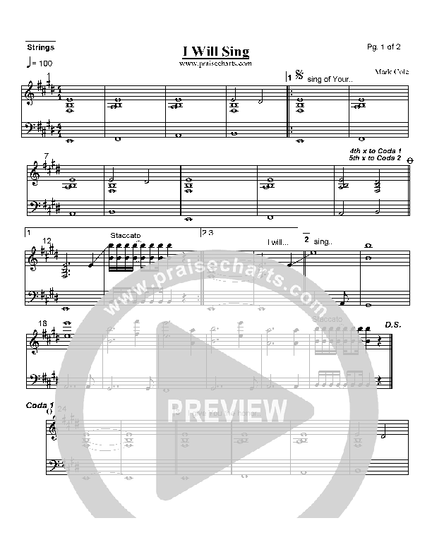 I Will Sing Strings (Mark Cole)