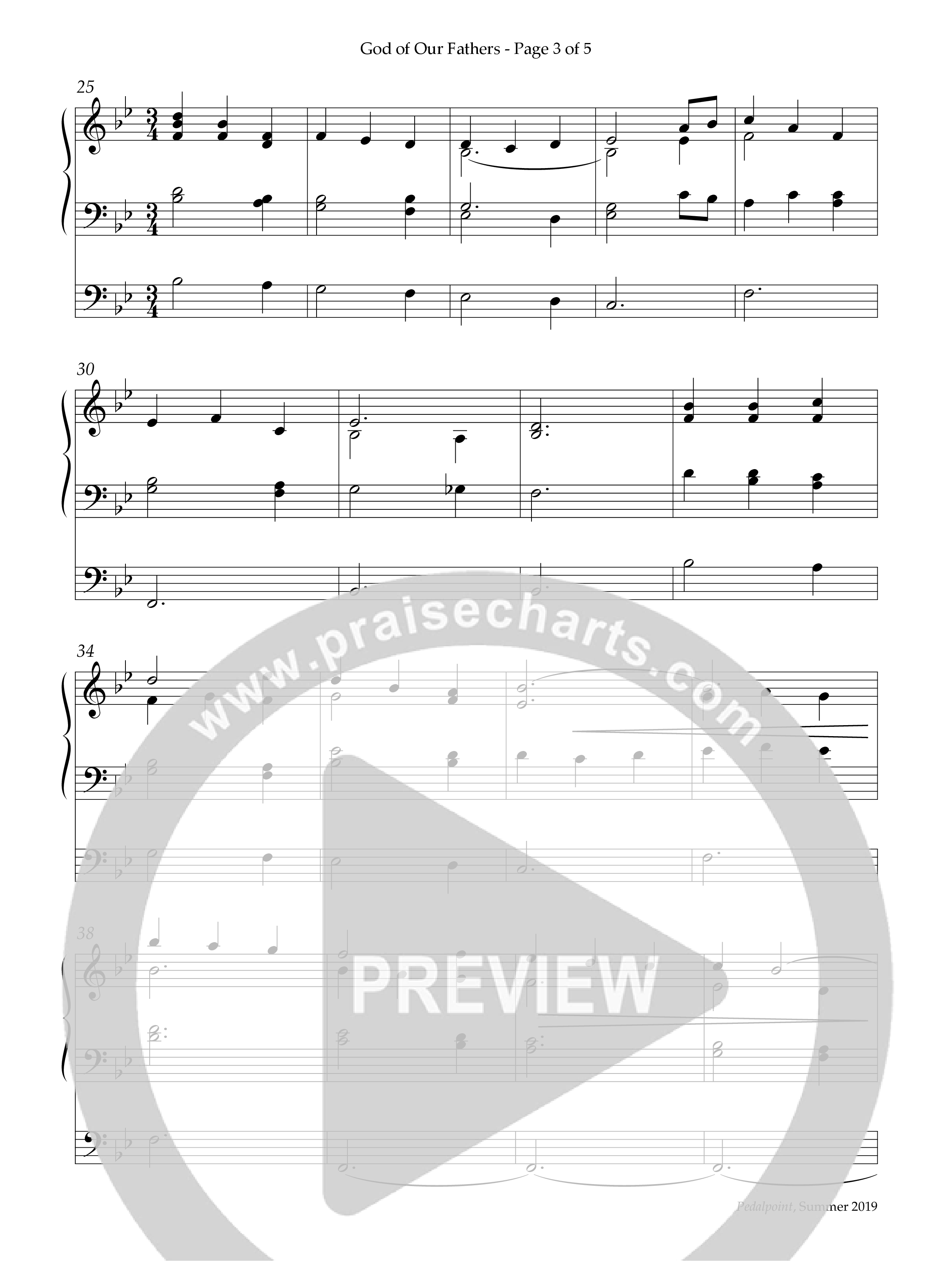 God Of Our Fathers (Instrumental) Organ (Lifeway Worship / Arr. Anna Laura Page)