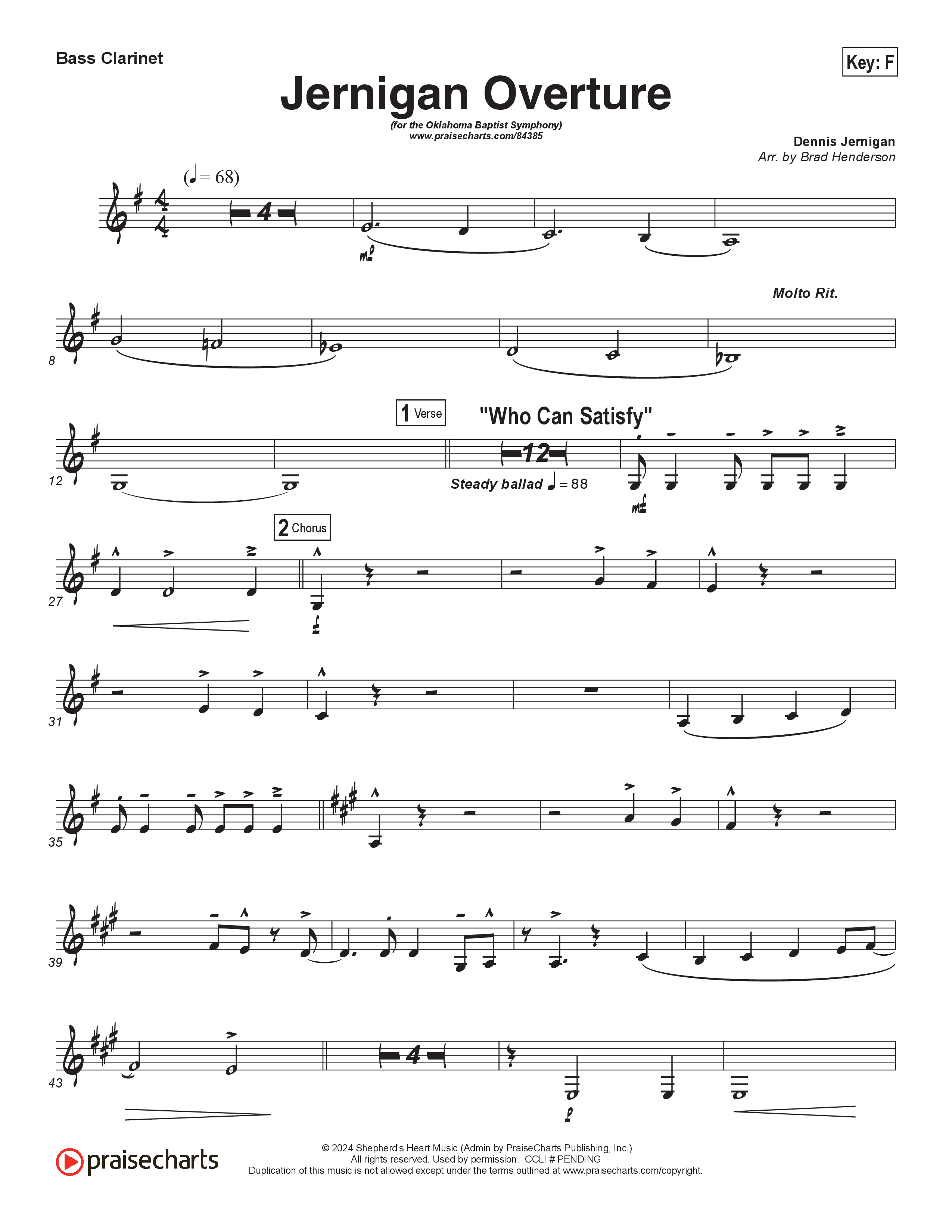 Jernigan Overture Bass Clarinet (Brad Henderson)