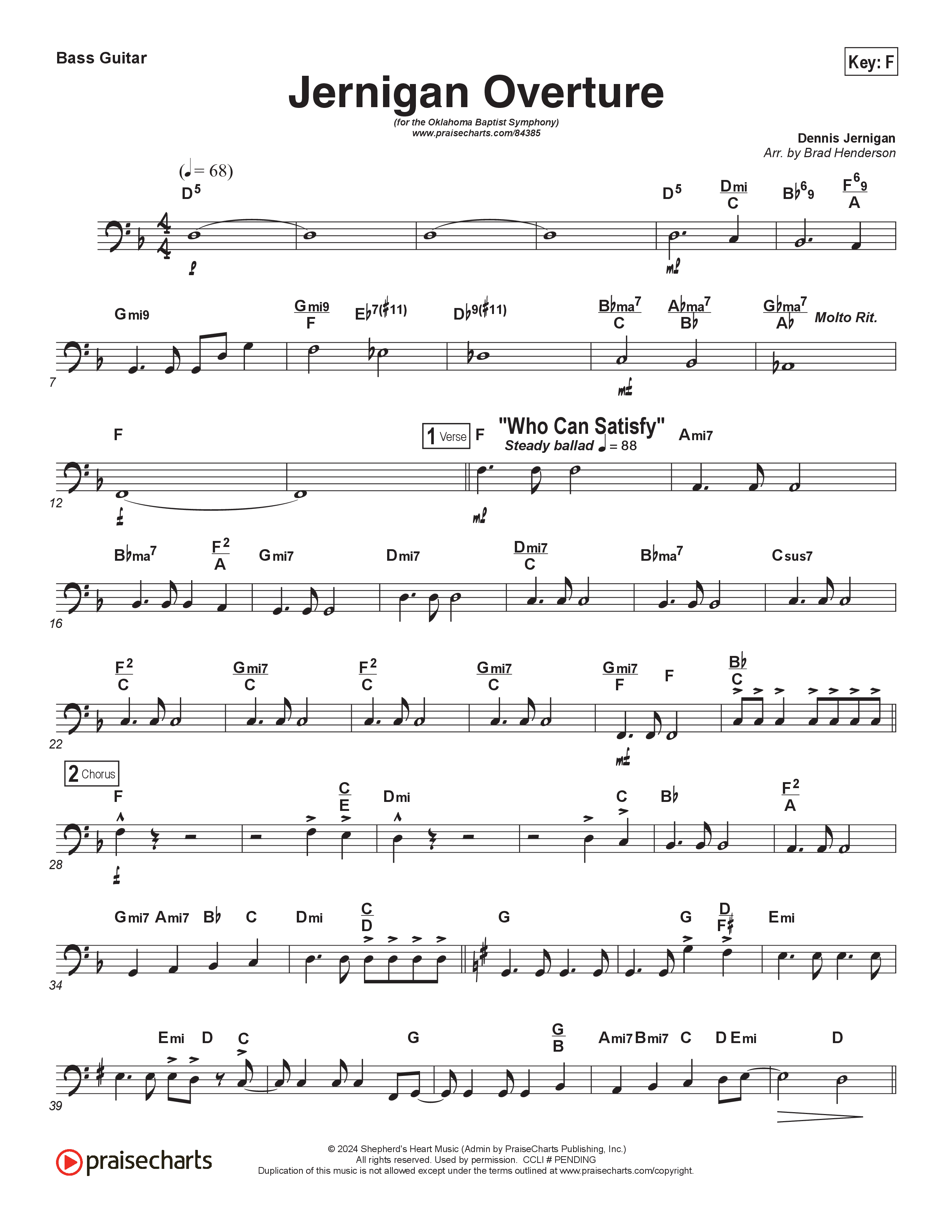 Jernigan Overture Bass Guitar (Brad Henderson)