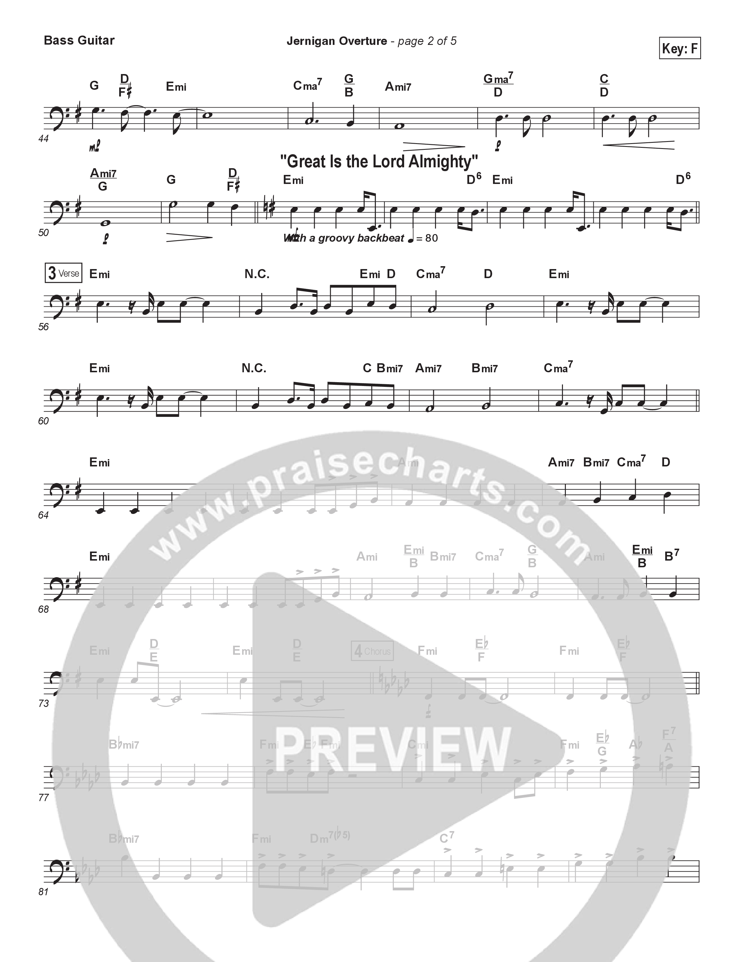 Jernigan Overture Bass Guitar (Brad Henderson)