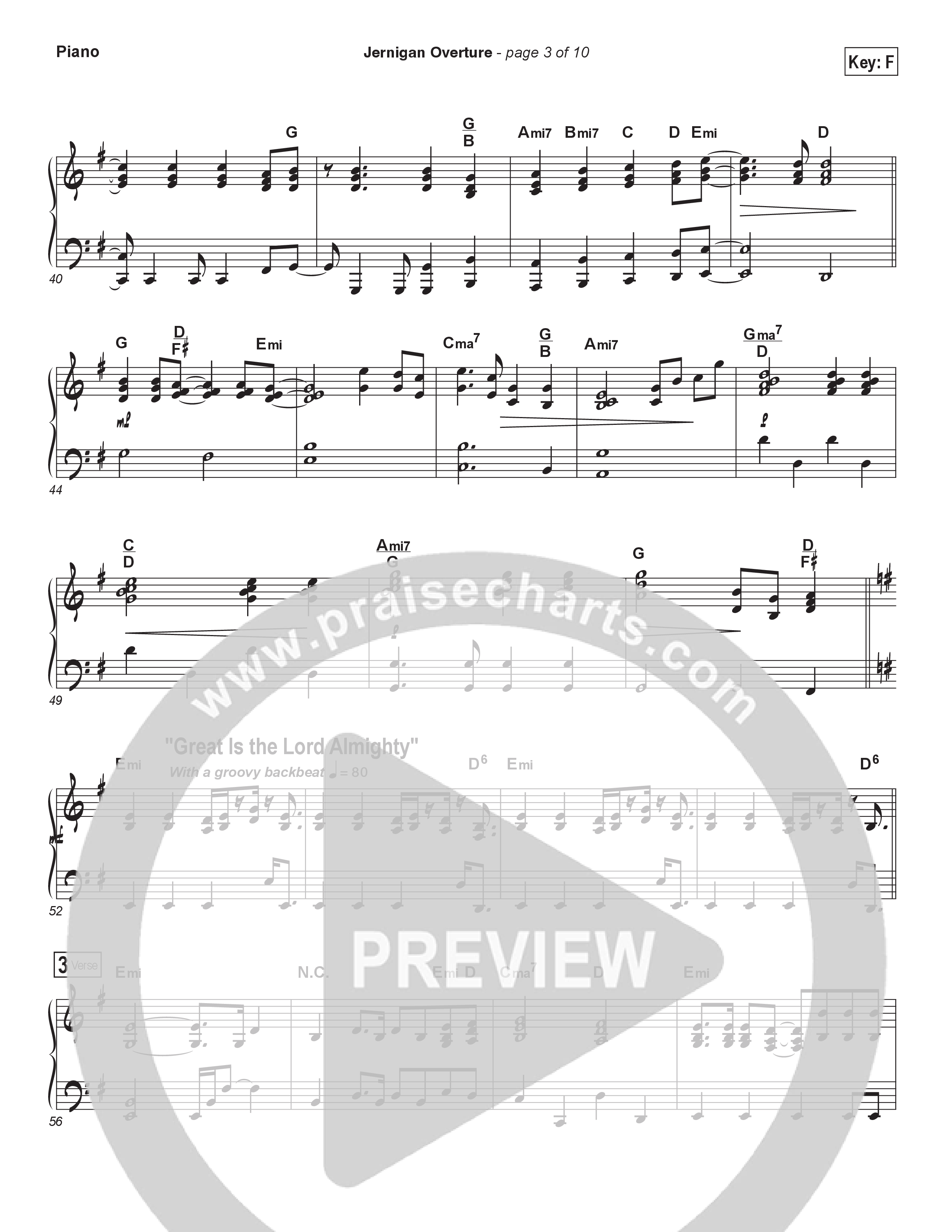 Jernigan Overture Piano Sheet (Brad Henderson)