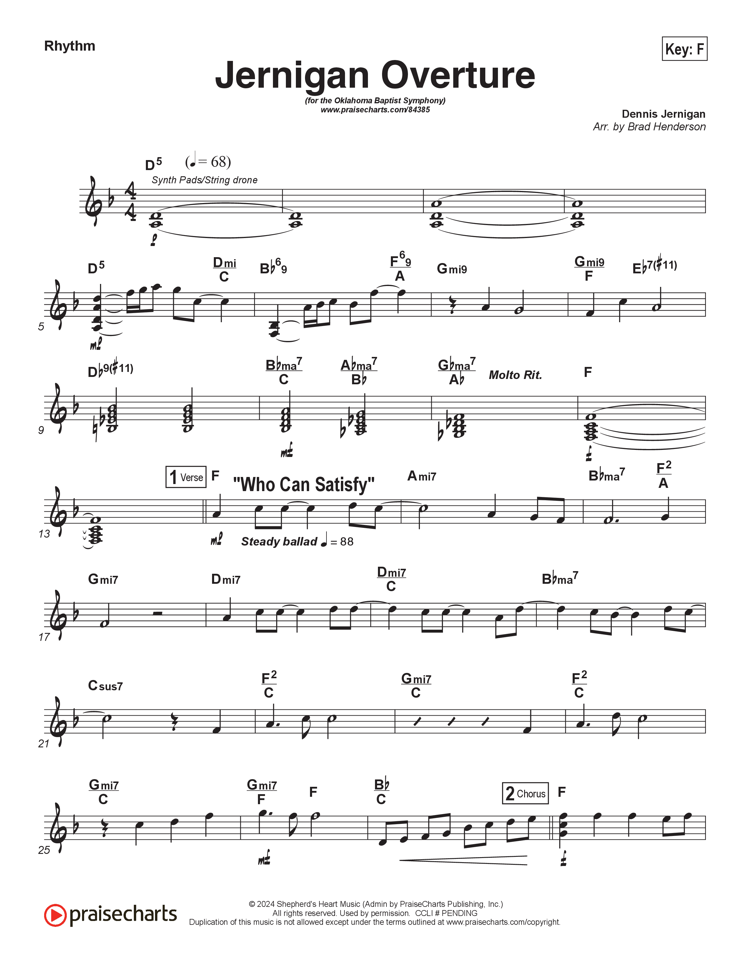 Jernigan Overture Rhythm Chart (Brad Henderson)