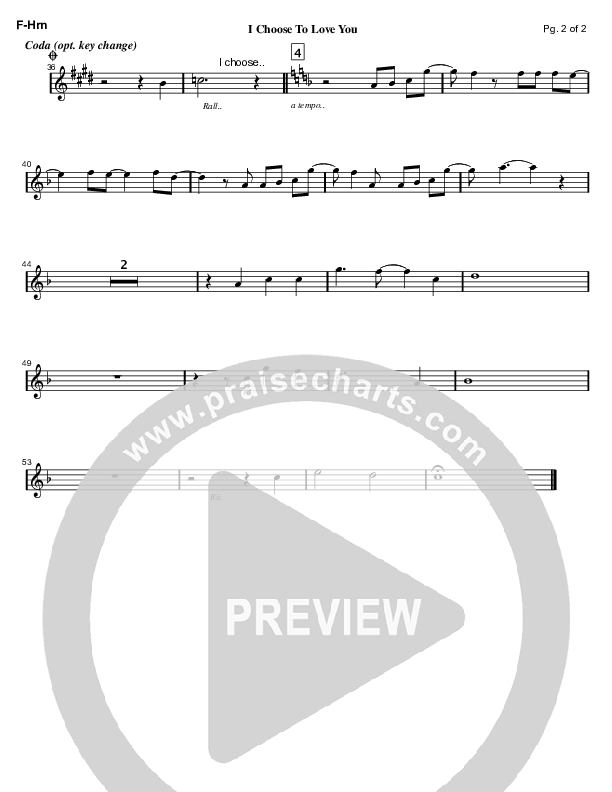 I Choose To Love You French Horn (Mark Cole)