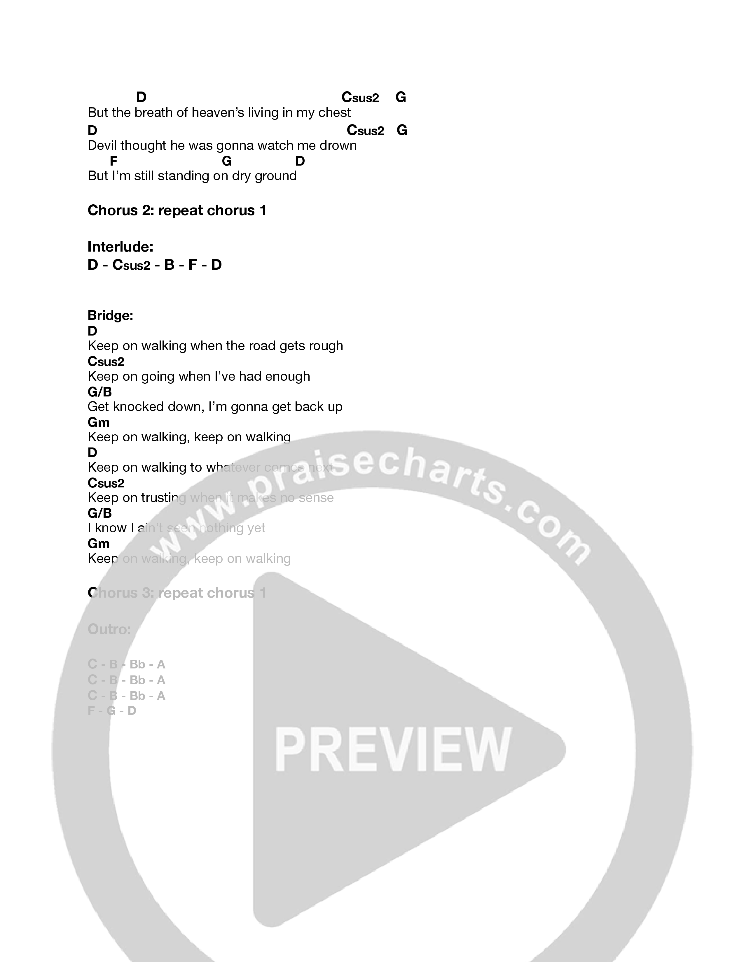 Dry Ground Chord Chart (Peter Burton)