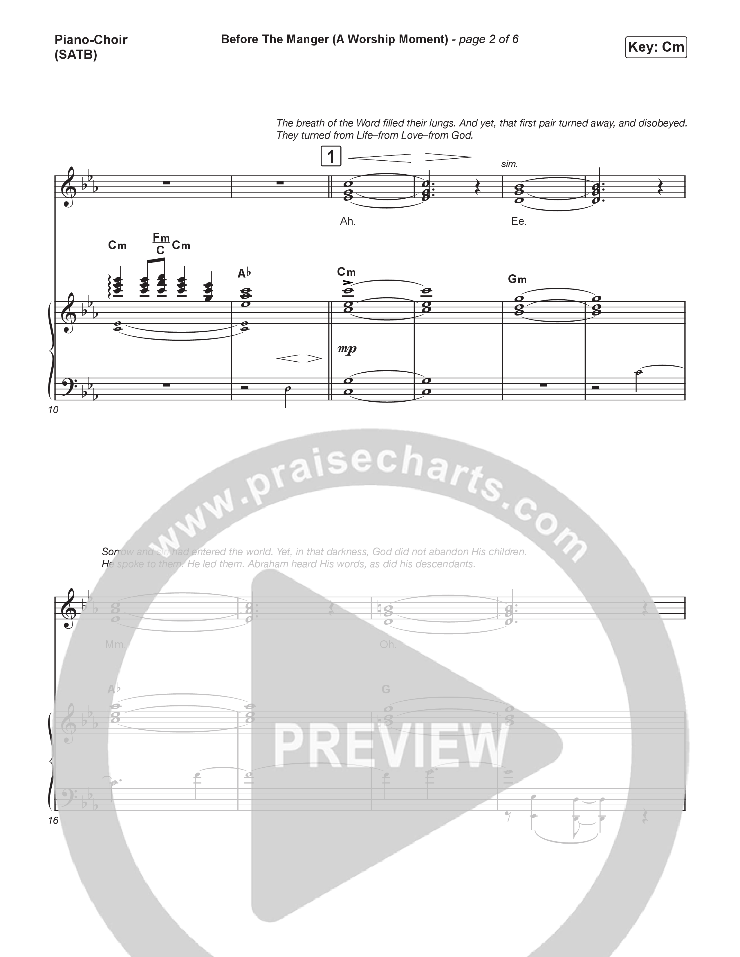 Before The Manger (6 Song Choral Collection) Song 3 (Piano SATB) (Travis Cottrell / Cheryl Stark / Brooke Voland / Hannah Kerr / Emily Sill / Arr. Mason Brown)