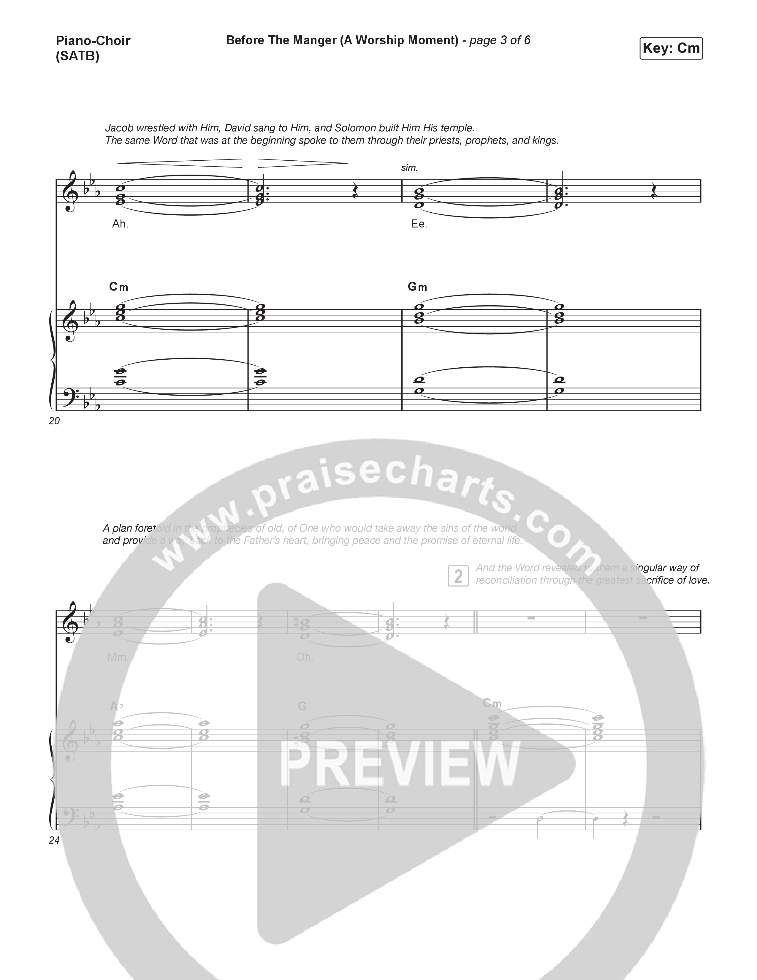 Before The Manger (6 Song Choral Collection) Song 3 (Piano SATB) (Travis Cottrell / Cheryl Stark / Brooke Voland / Hannah Kerr / Emily Sill / Arr. Mason Brown)