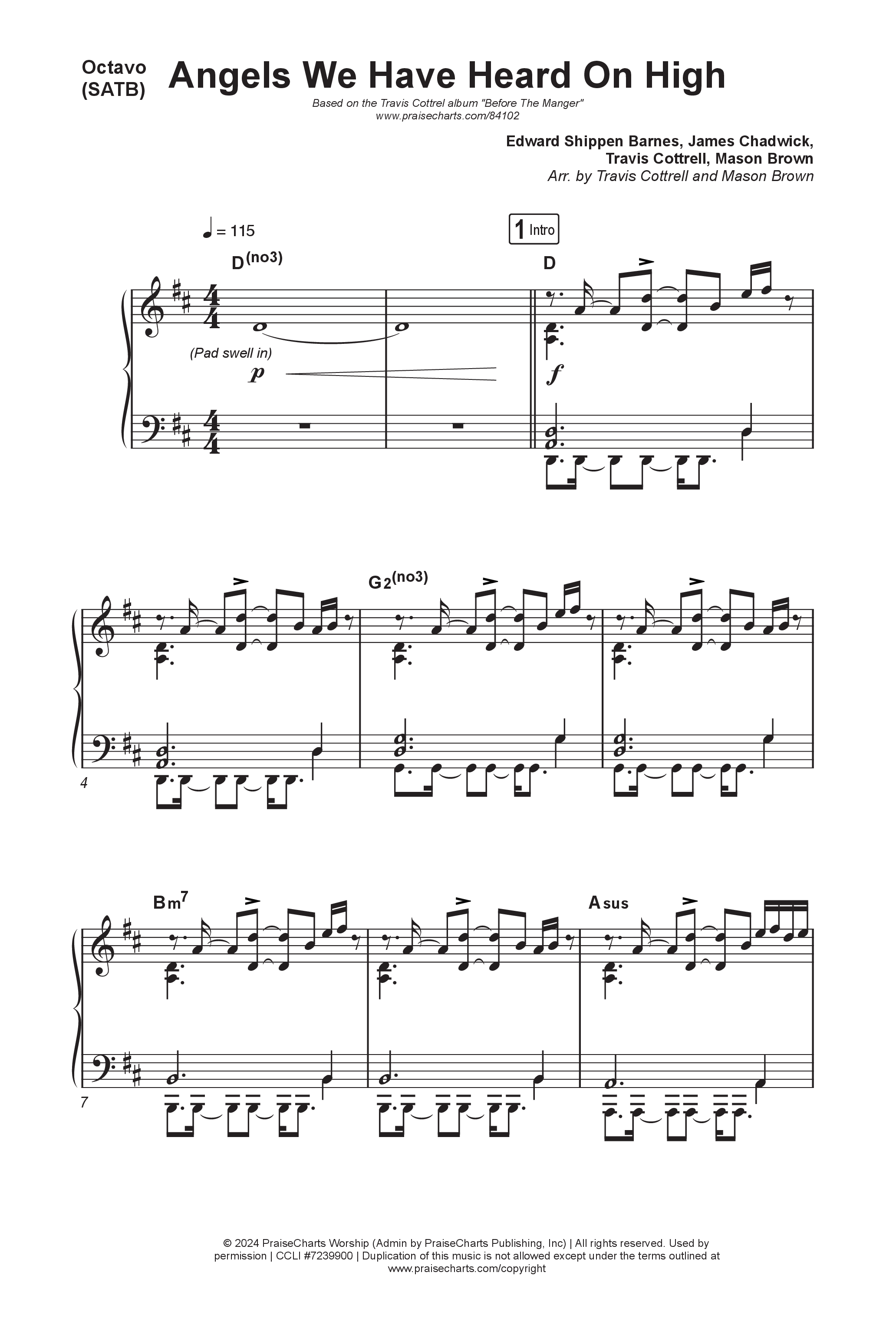 Before The Manger (6 Song Choral Collection) Song 6 (Octavo SATB) (Travis Cottrell / Cheryl Stark / Brooke Voland / Hannah Kerr / Emily Sill / Arr. Mason Brown)