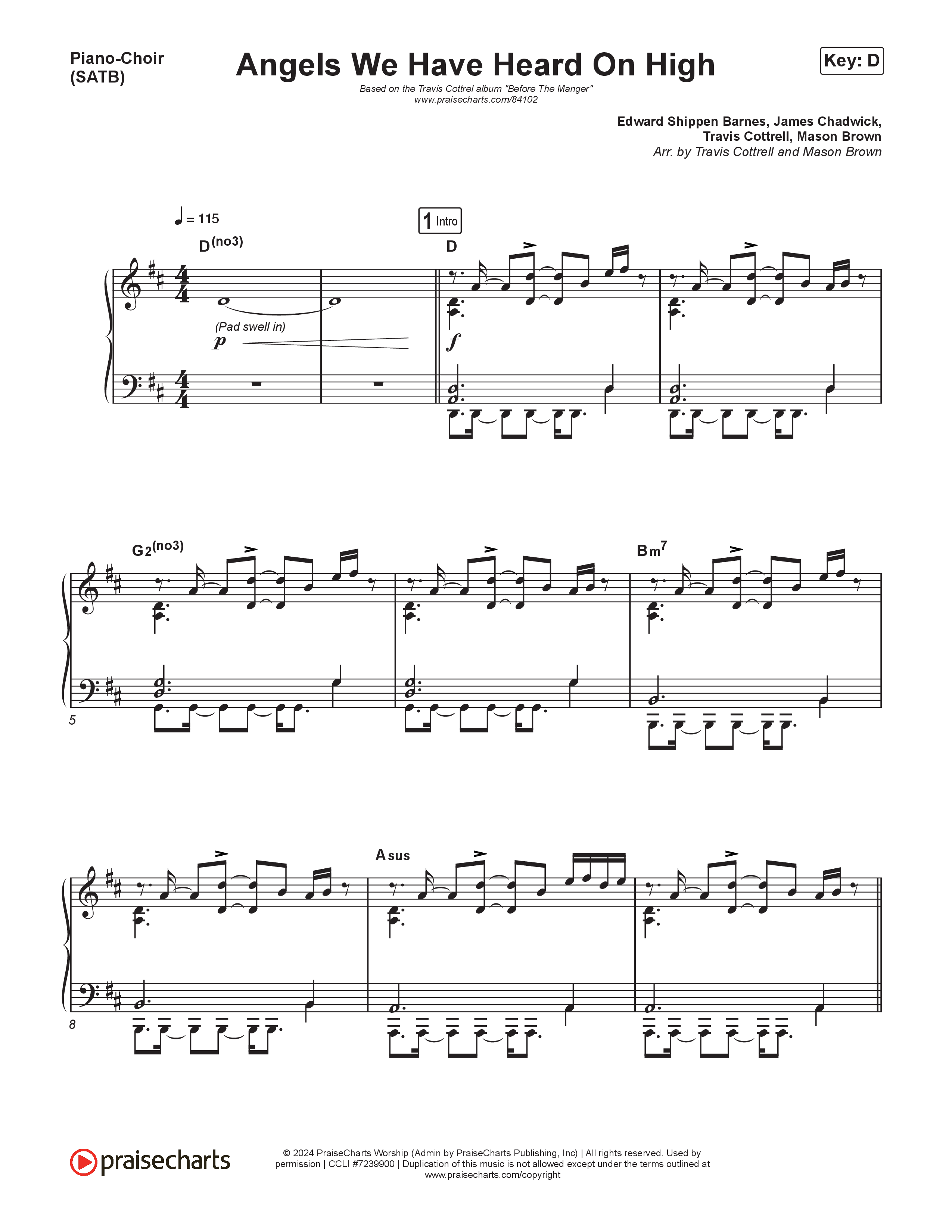 Before The Manger (6 Song Choral Collection) Song 6 (Piano SATB) (Travis Cottrell / Cheryl Stark / Brooke Voland / Hannah Kerr / Emily Sill / Arr. Mason Brown)