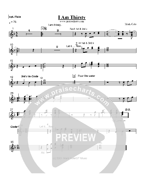 I Am Thirsty Praise Band (Mark Cole)