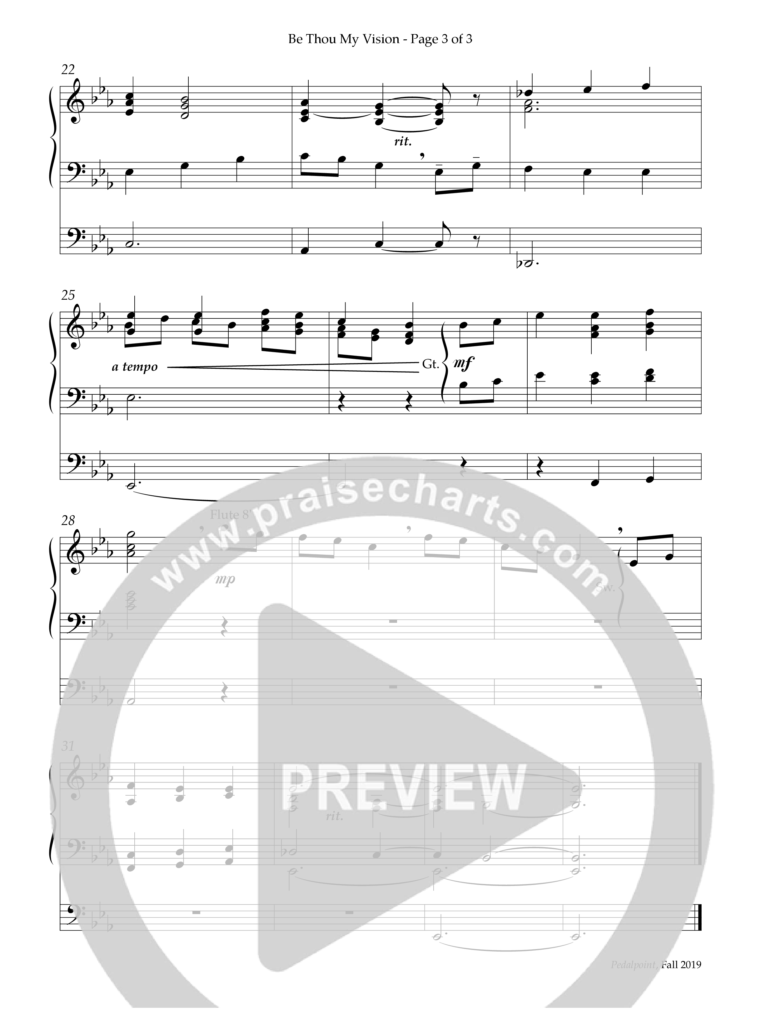 Be Thou My Vision (Instrumental) Organ (Lifeway Worship / Arr. Charles Callahan)