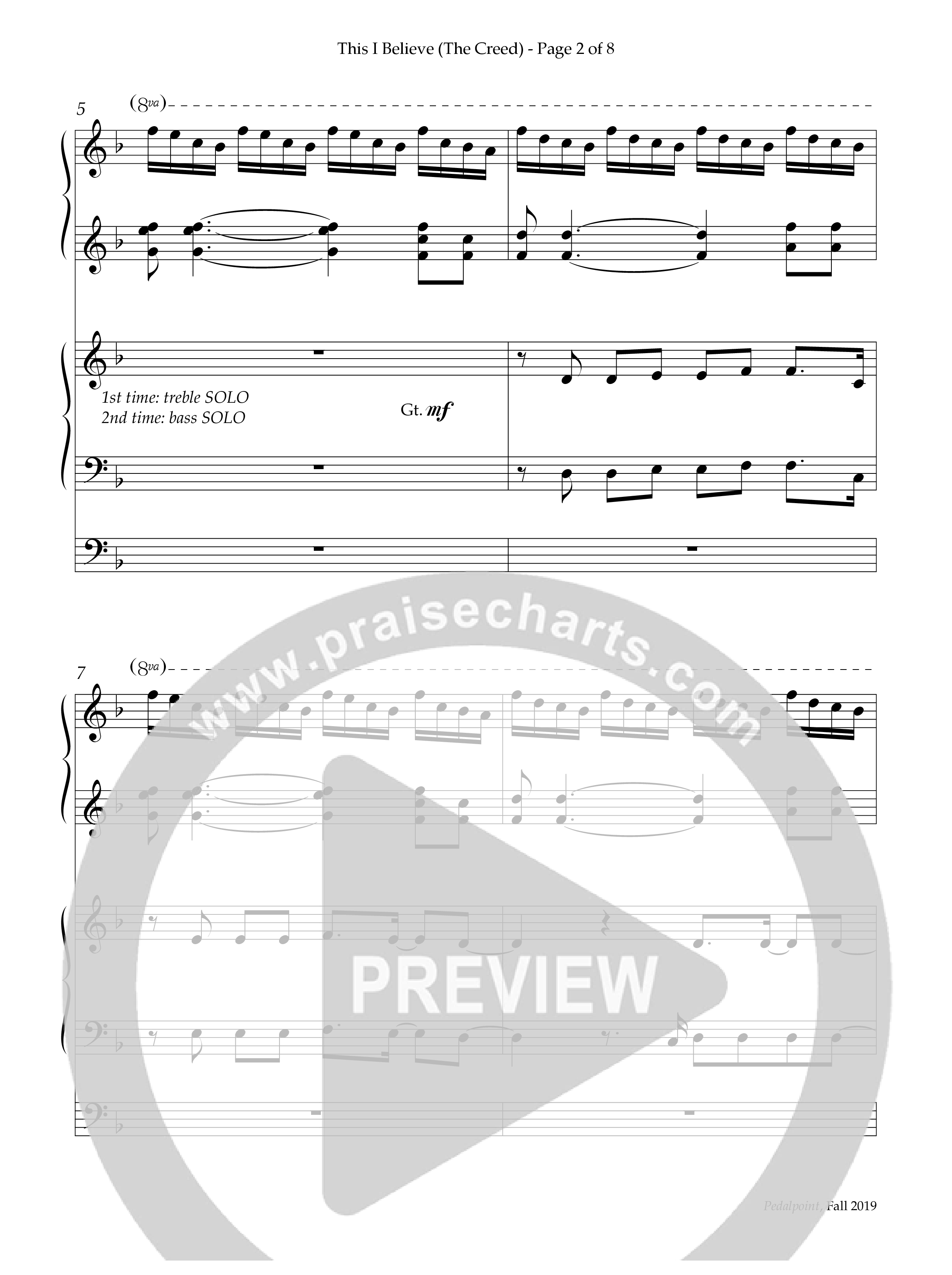 This I Believe (The Creed) (Instrumental) Piano-Organ (Lifeway Worship / Arr. Sandy Wilkinson)