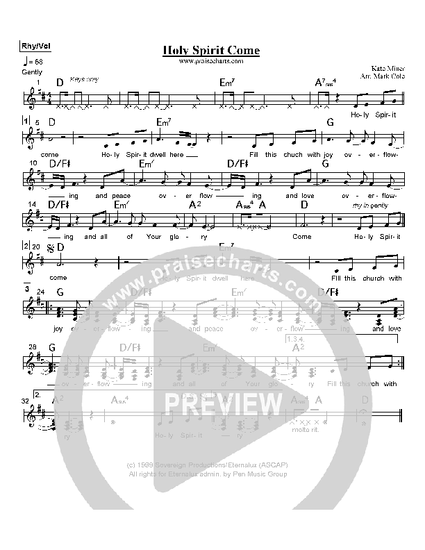 Holy Spirit Come Praise Band (Rita Springer)