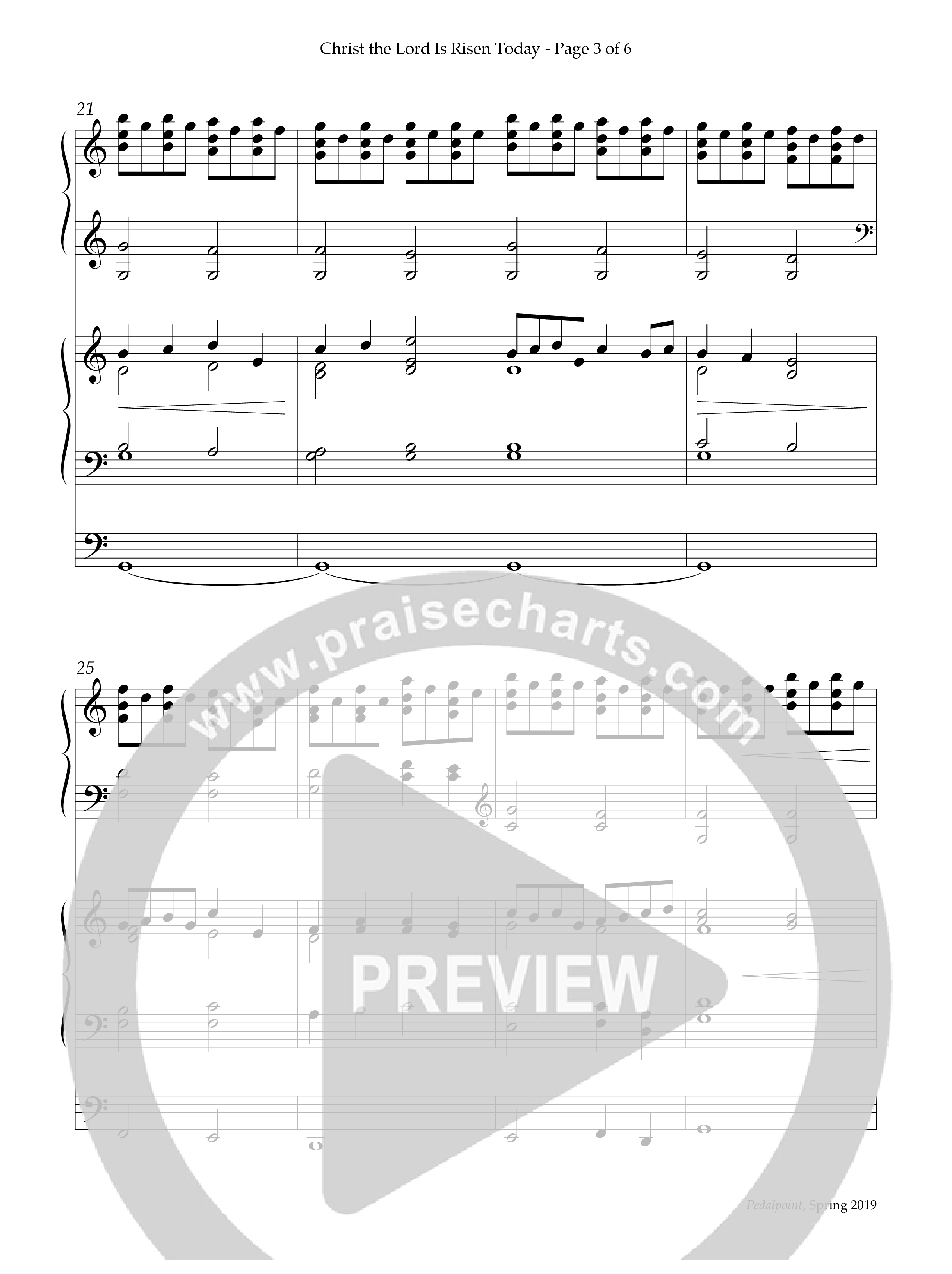 Christ The Lord Is Risen Today (Instrumental) Piano-Organ (Lifeway Worship / Arr. Jeanne E. Shaffer)